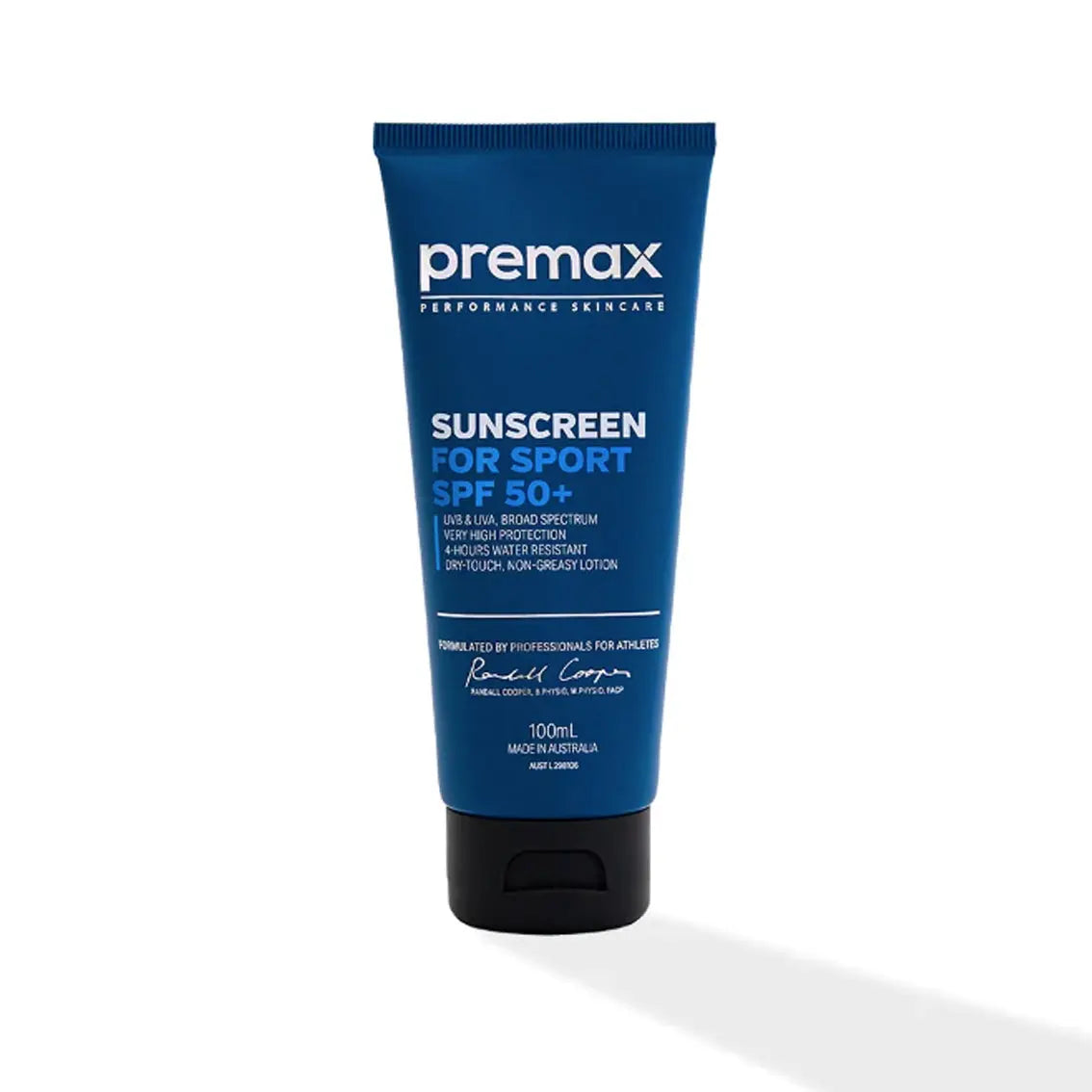 Premax Waterproof Sunscreen SPF 50+ for Sports & Outdoor Activities - Sweat-Resistant Face & Body Sun Protection for Running, Swimming, Hiking & Beach Days