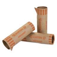 Coin-Tainer Preformed Tubular Coin Wrappers for Quarters (10 Rolls, 1000 Wrappers/Box) - Bulk Pack of 2 | Perfect for Banks, Retail Stores & Home Coin Organizing