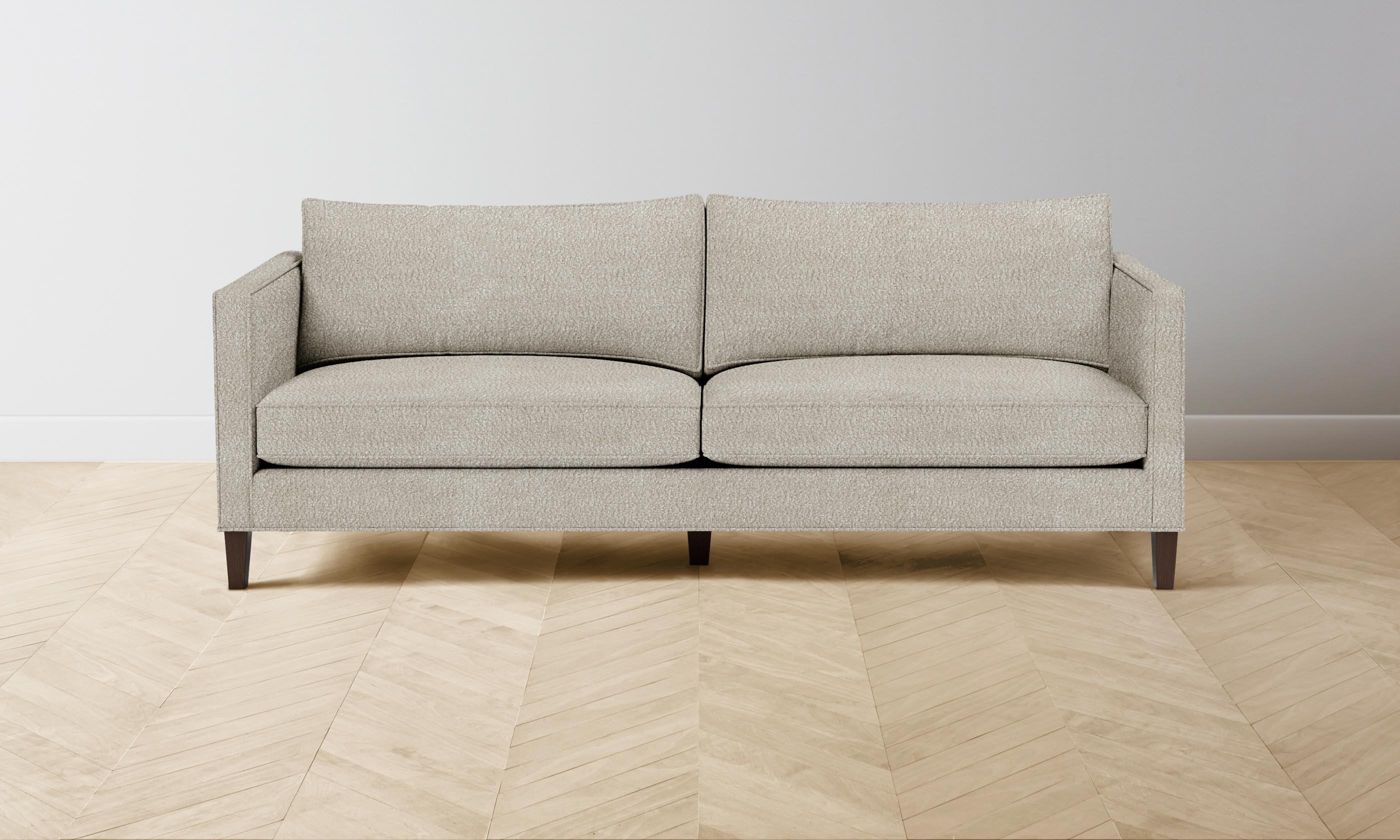 The Crosby Sofa - Premium Italian Bouclé Fabric Upholstered Modern Living Room Furniture for Cozy Home & Office Decor