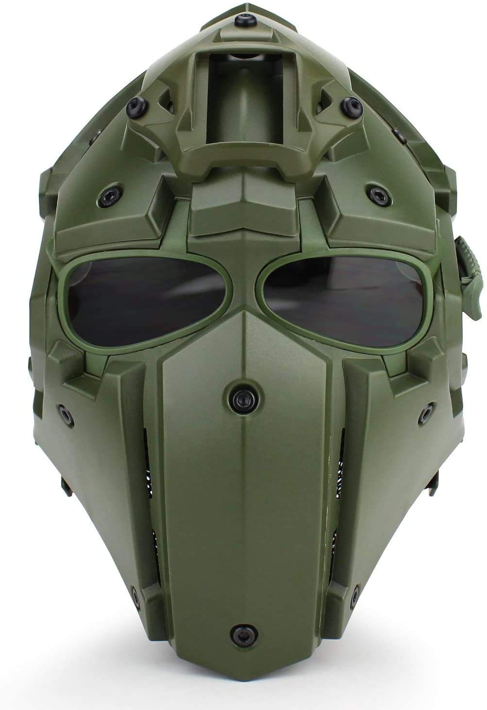 Tactical Full Face Protective Mask with Goggles - Airsoft Helmet for Paintball, Motorcycle Riding, Cosplay & Role Playing - Perfect for Outdoor Sports, Military Simulation & Movie Props