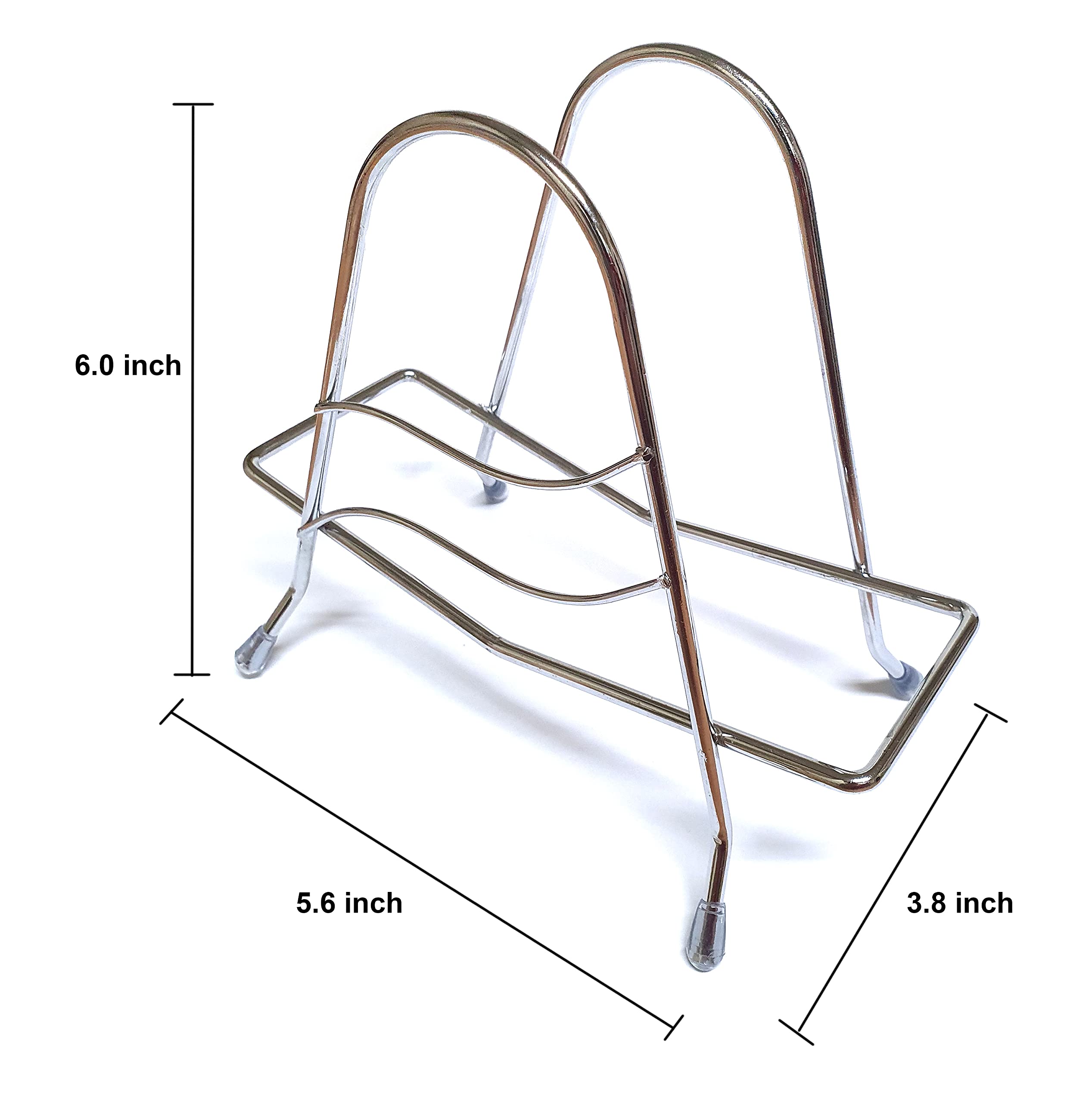 Premium Stainless Steel Cutting Board Holder - LENITH Triangle Wire Rack for Kitchen Storage & Organization | Space-Saving Chopping Board Stand for Countertop, Cabinet, or Pantry Use
