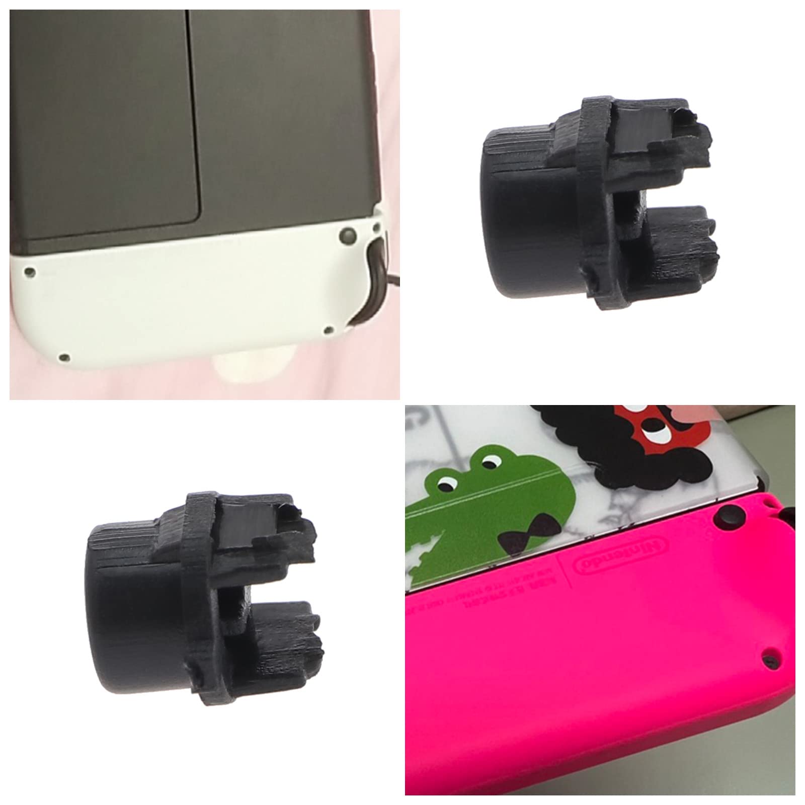 4PCS Replacement Release Eject Lock Buttons for Nintendo Switch Joy-Con Controllers - Durable Plastic Black Buttons for Easy Game Cartridge Removal | Perfect for Switch Accessories Repair and Maintenance