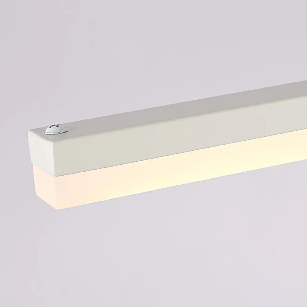 Modern White Minimalist Wall Light for Bathroom - Sleek LED Sconce with Adjustable Brightness, Perfect for Vanity Mirror Lighting and Small Space Illumination