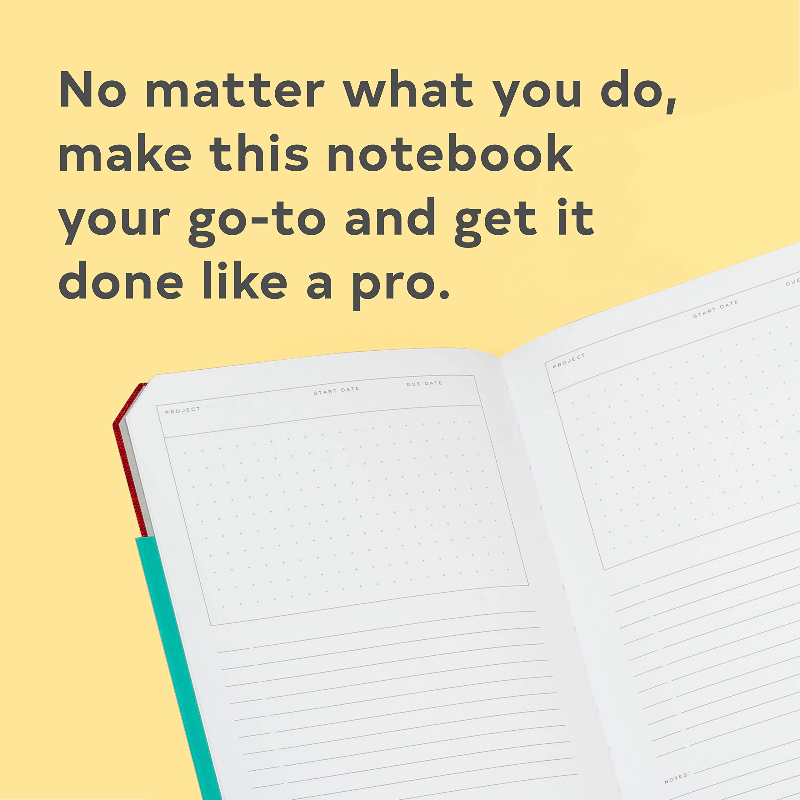Premium Mohawk Paper Notebook - Brick Red Lined Journal for Productivity | Lay Flat Design for Easy Writing | Perfect for Office, School & Creative Note Taking