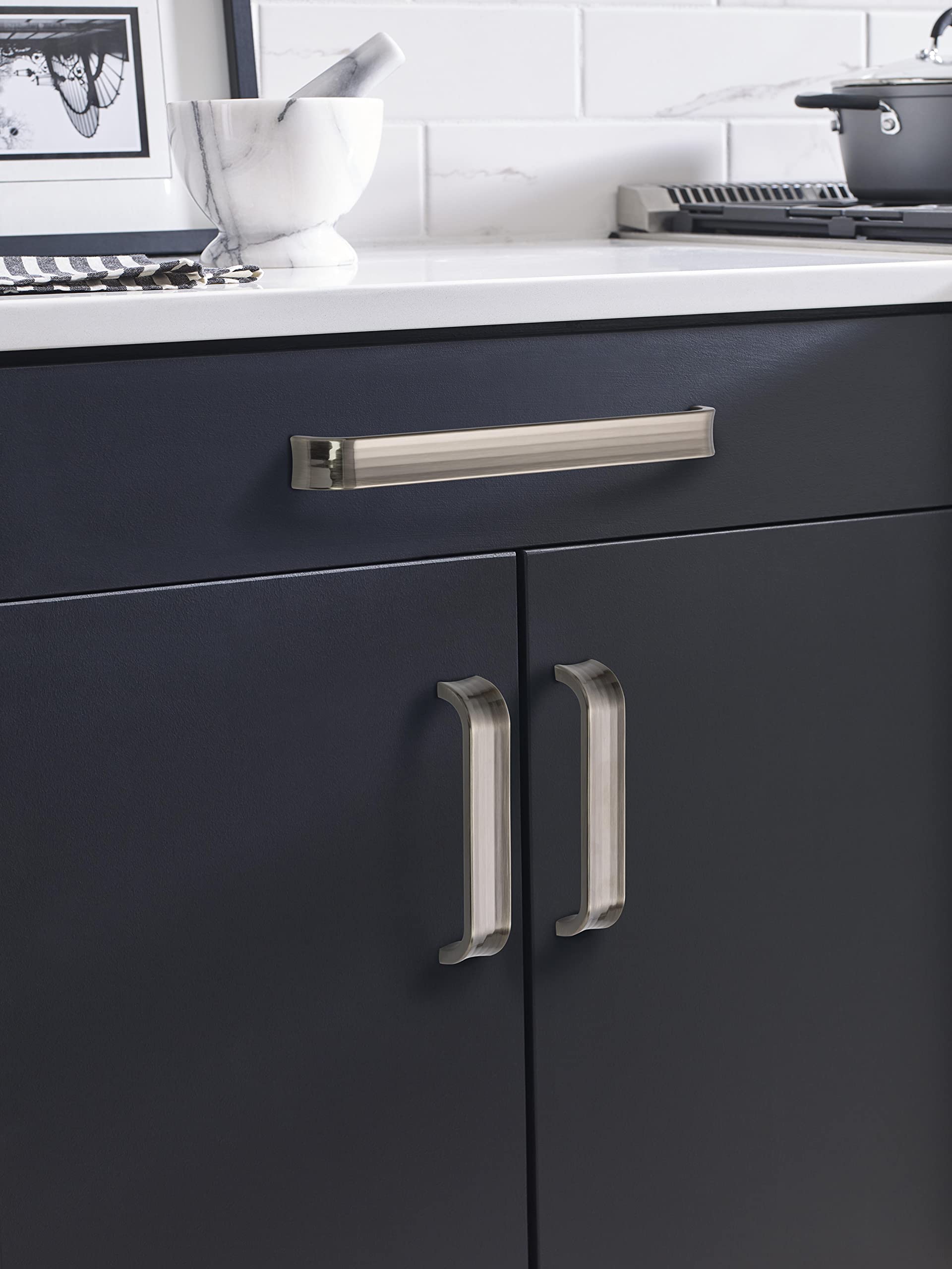 Amerock Cabinet Pulls - Gunmetal Finish, 5-1/16