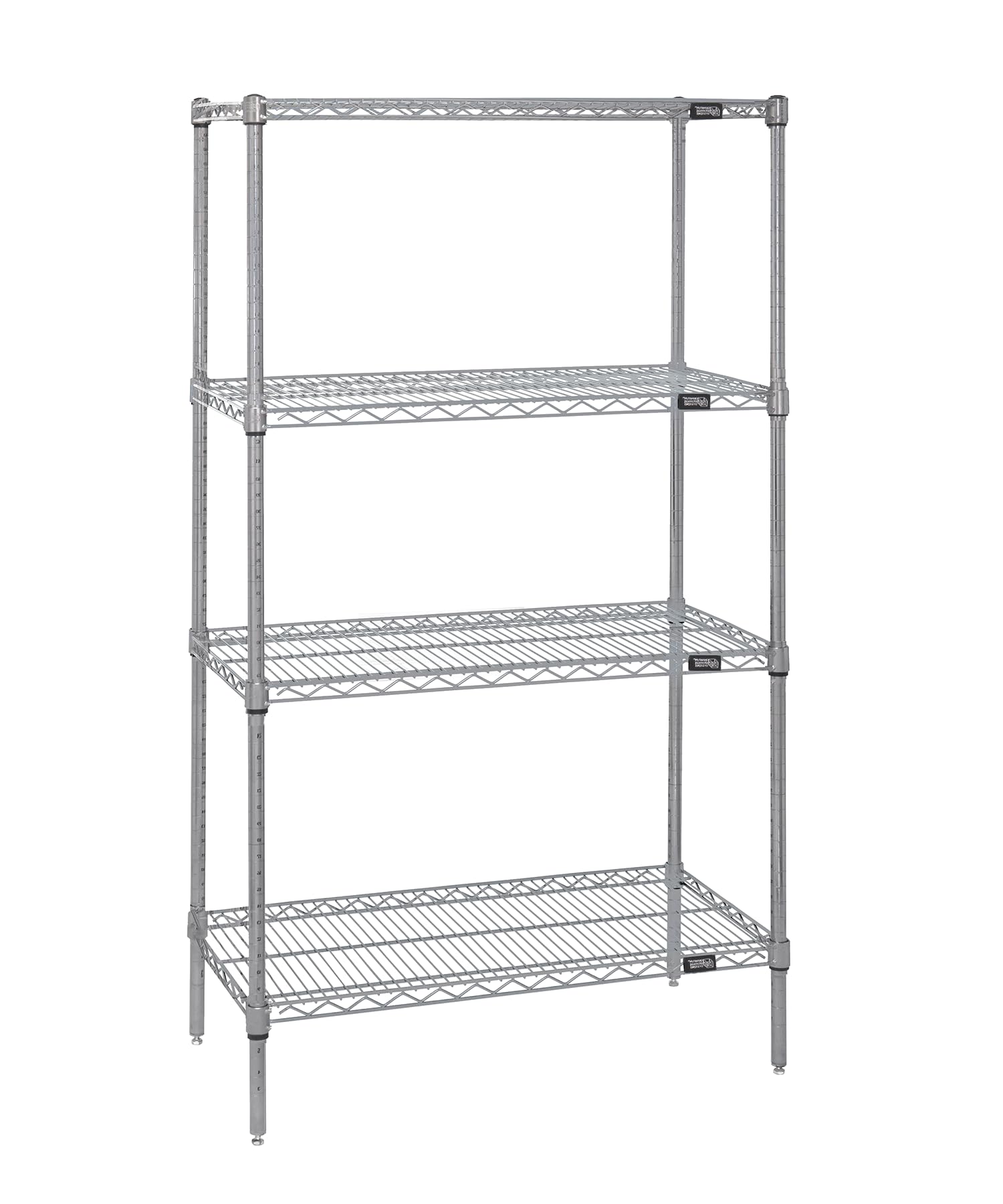 Quantum 4-Tier Wire Shelving Unit Kit - 24x60x74