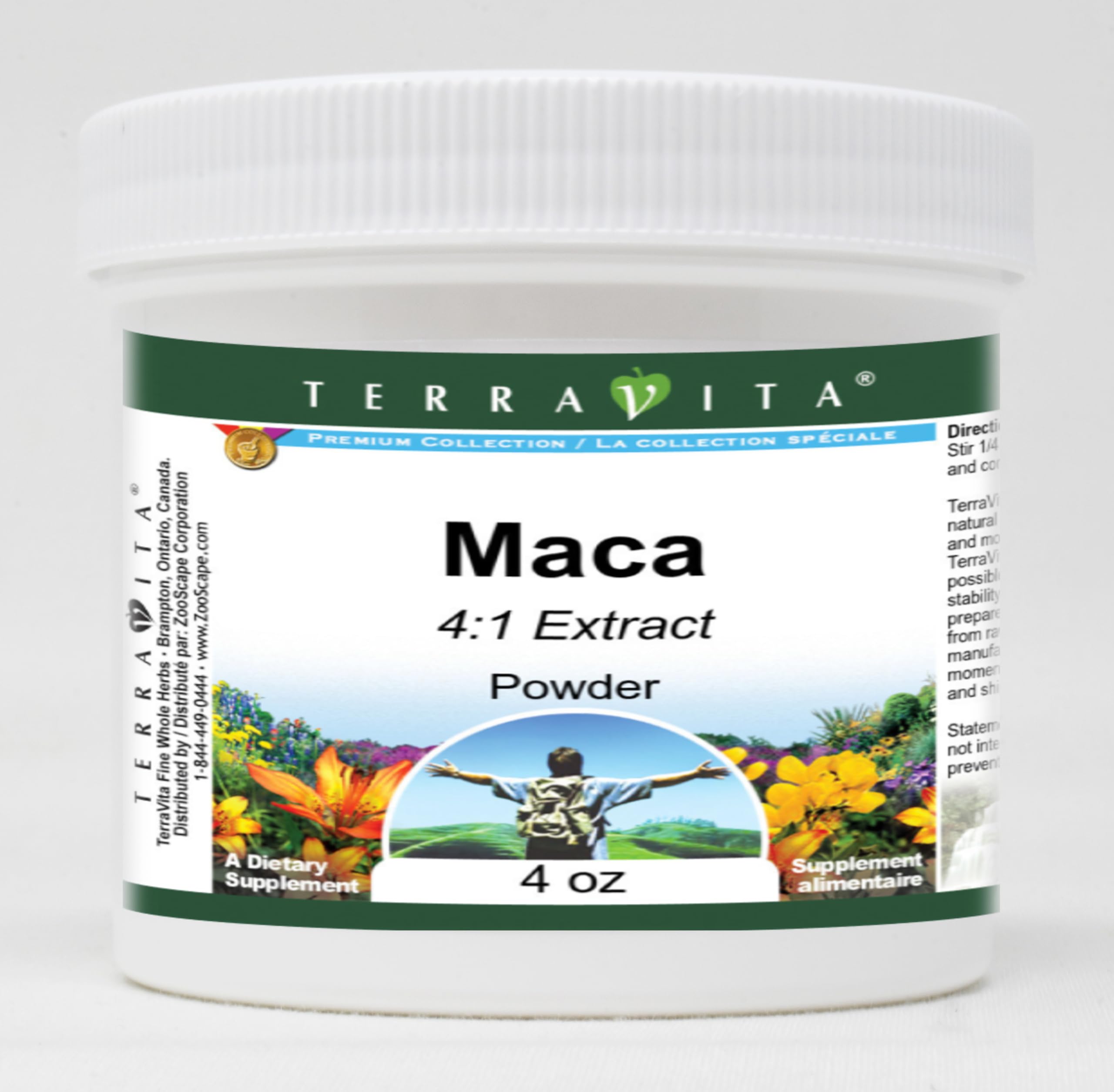 Organic Maca Root Powder 4:1 Extract (4 oz) - 2 Pack | Energy Booster, Hormone Balance & Stress Relief | Perfect for Smoothies, Coffee & Baking