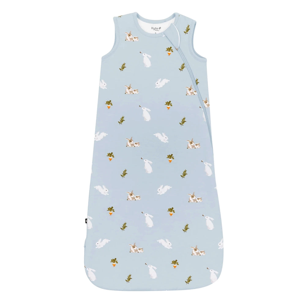 Kyte Baby 1.0 Tog Sleep Sack - Lightweight Baby Sleeping Bag with Soft Bamboo Fabric - Perfect for Nursery, Daycare & Travel (Ice Rabbit Print)