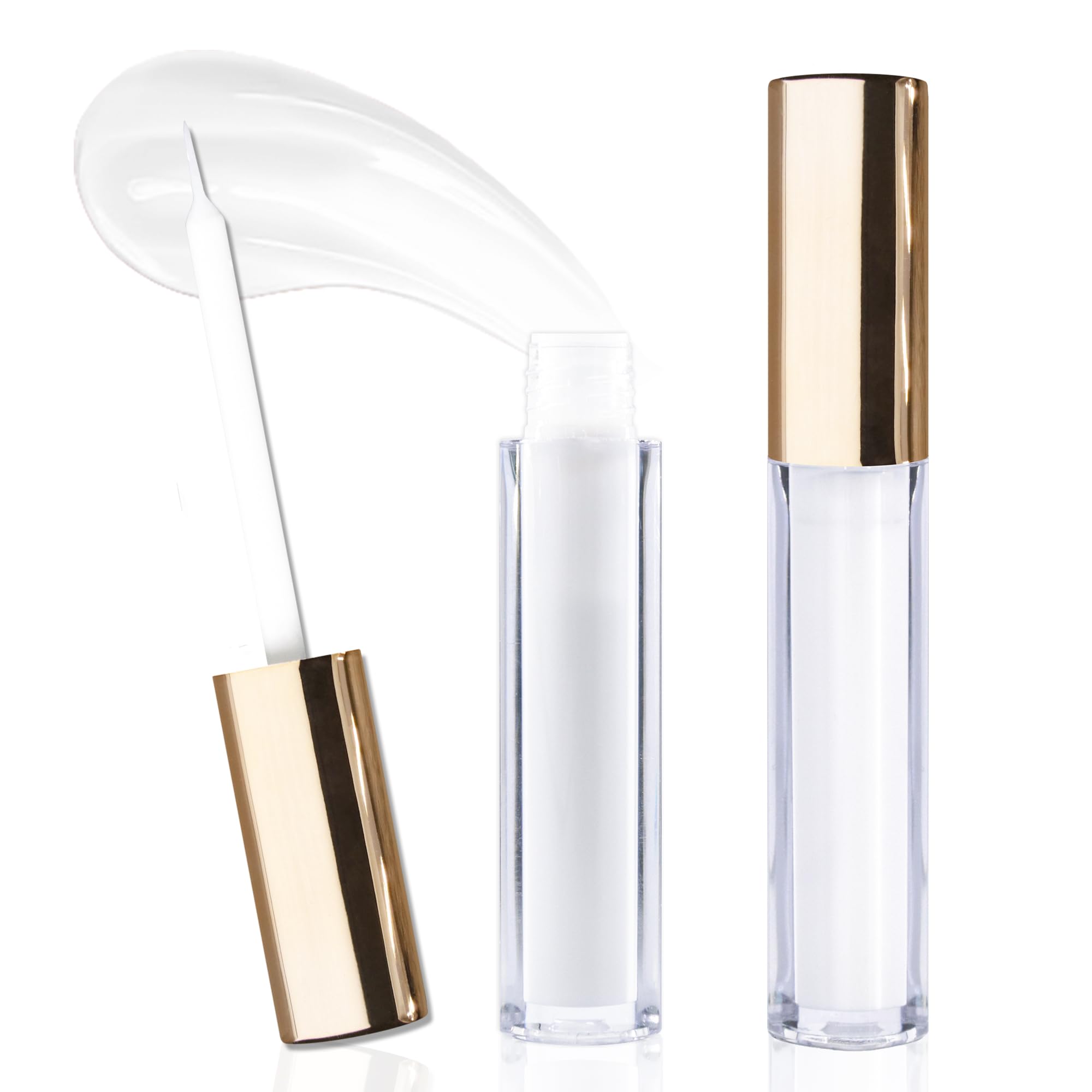 PURELEOR Eyelash Glue - Strong Hold, Latex Free Lash Adhesive for Sensitive Eyes - Waterproof, Long Lasting Lash Glue for Strip Lashes - Clear Brush On Formula (10ml/0.35oz) - Perfect for Daily Wear, Special Occasions & Professional Makeup Artists