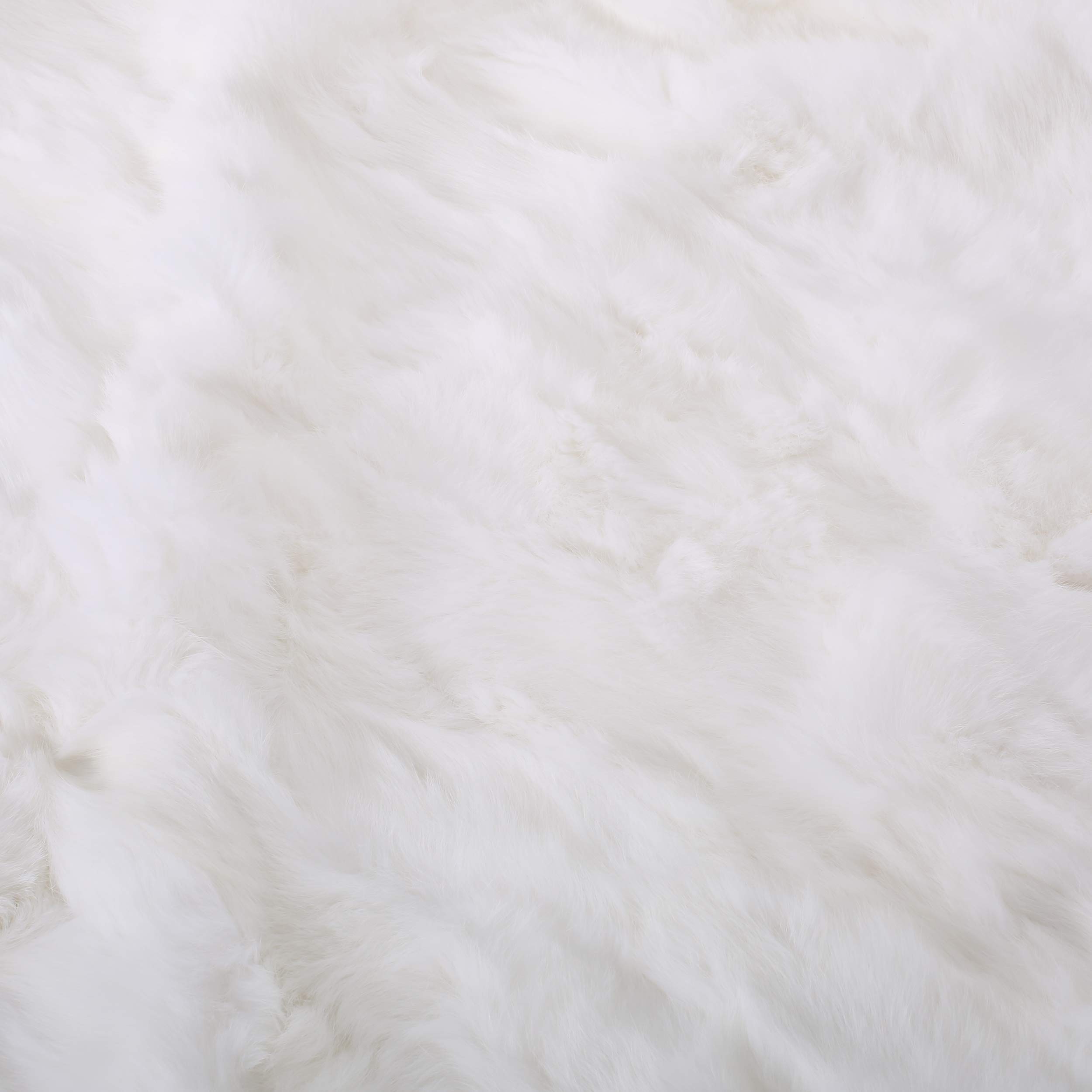 Glam Fur Throw Blanket - Soft White Faux Fur Blanket for Couch, Bed & Home Decor - Cozy Winter Blanket for Living Room, Bedroom & Gift Giving
