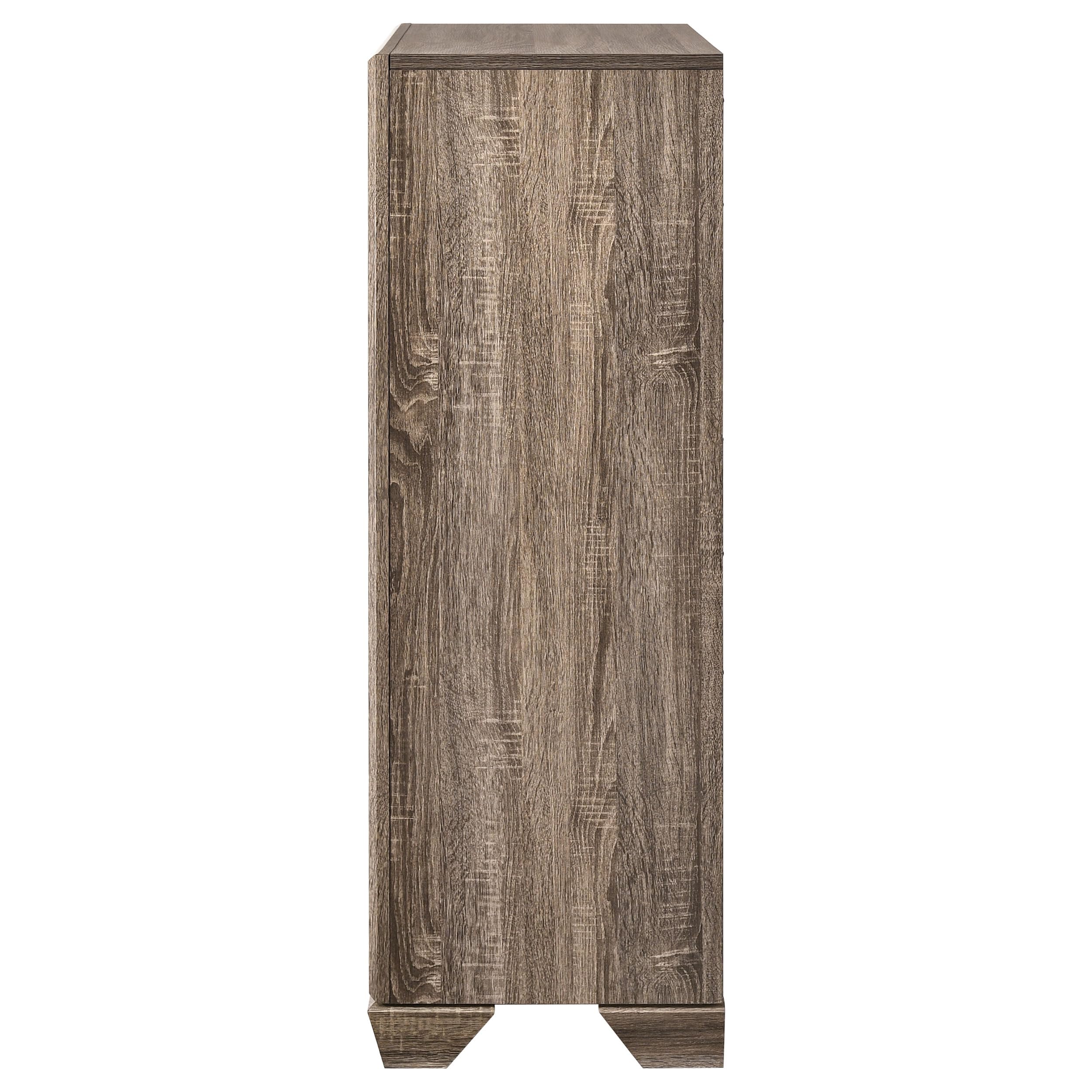 Kauffman Transitional 5-Drawer Wooden Dresser - Washed Taupe Bedroom Storage Cabinet | Coaster Home Furnishings | Tall Chest of Drawers for Clothes Organization | Perfect for Master Bedroom, Guest Room & Dorm Furniture