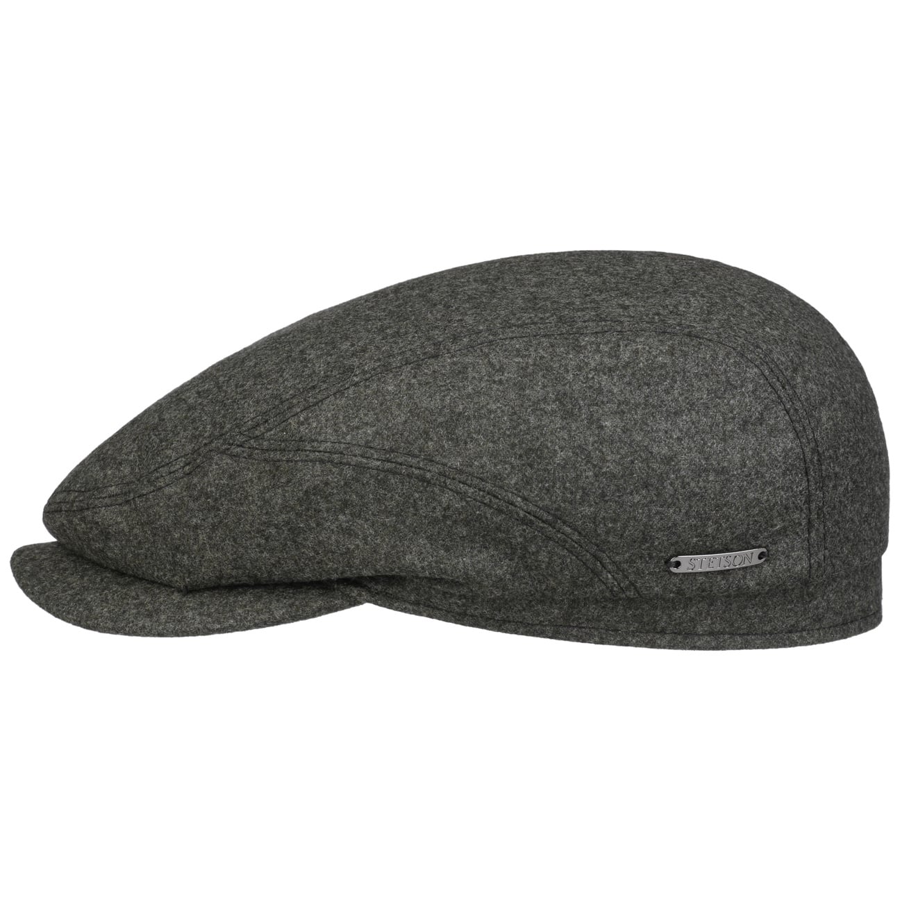 Stetson Oldbury Driver Flat Cap for Men - Classic Wool Peaked Hat for Driving, Golf & Outdoor Activities