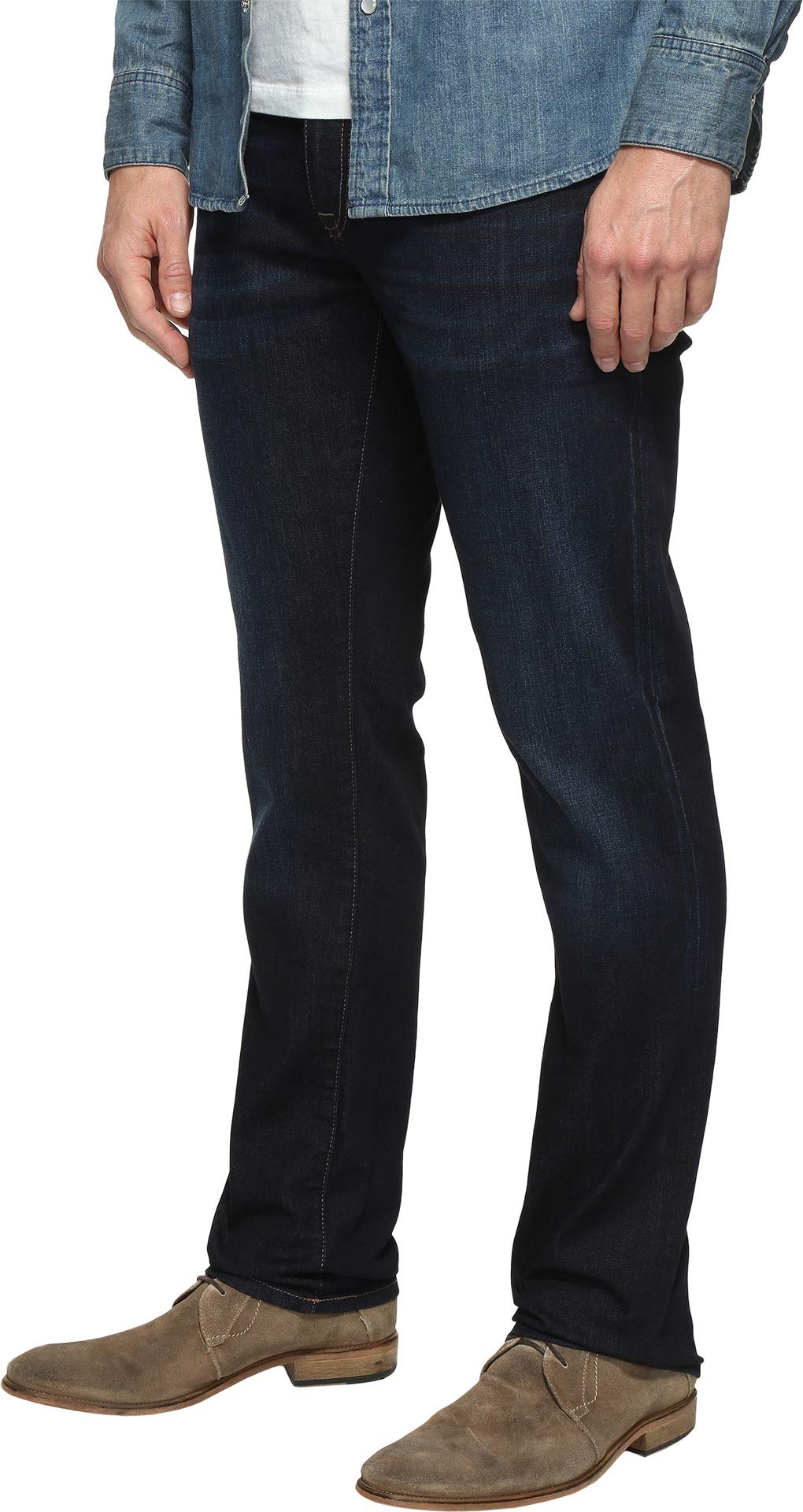 Mavi Marcus Men's Slim Straight Jeans - Dark Wash Denim Pants for Men | 33W x 34L | Comfortable & Stylish for Casual Wear, Office & Night Out
