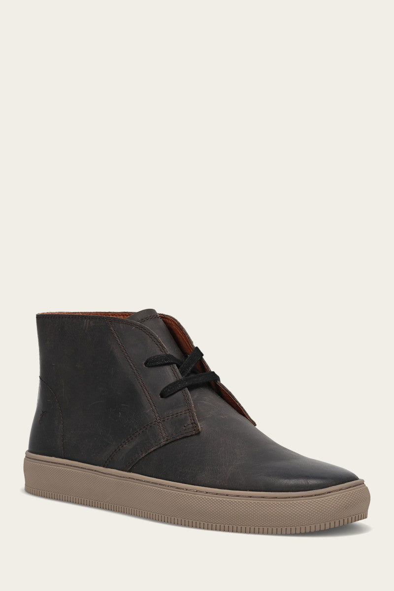 Men's Astor Chukka Boots in Antiqued Black - Stylish & Comfortable Leather Ankle Boots for Casual Wear, Office & Outdoor Activities