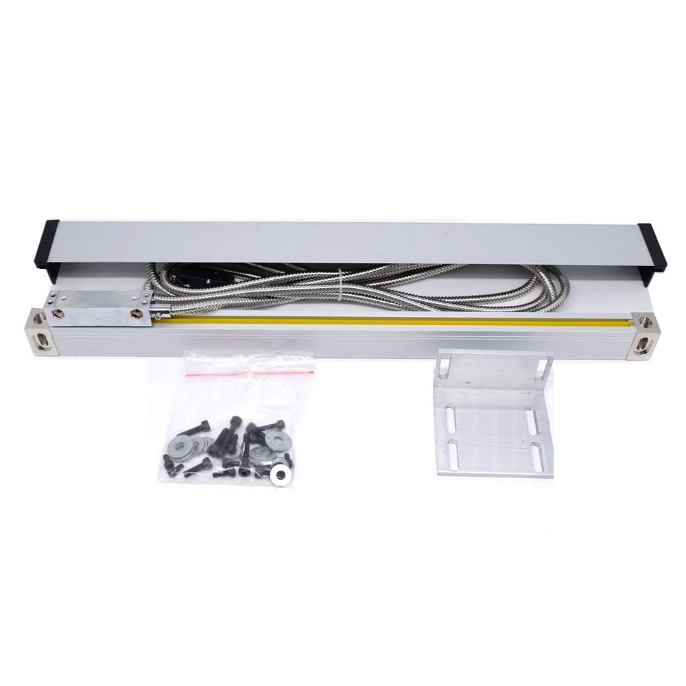 TOAUTO 2 Axis Digital Readout DRO with LCD Display - 5μm Precision Glass Linear Scale for CNC Milling, Lathe & EDM Machines (100-200mm) - Perfect for Metalworking, Woodworking & Industrial Precision Measurement