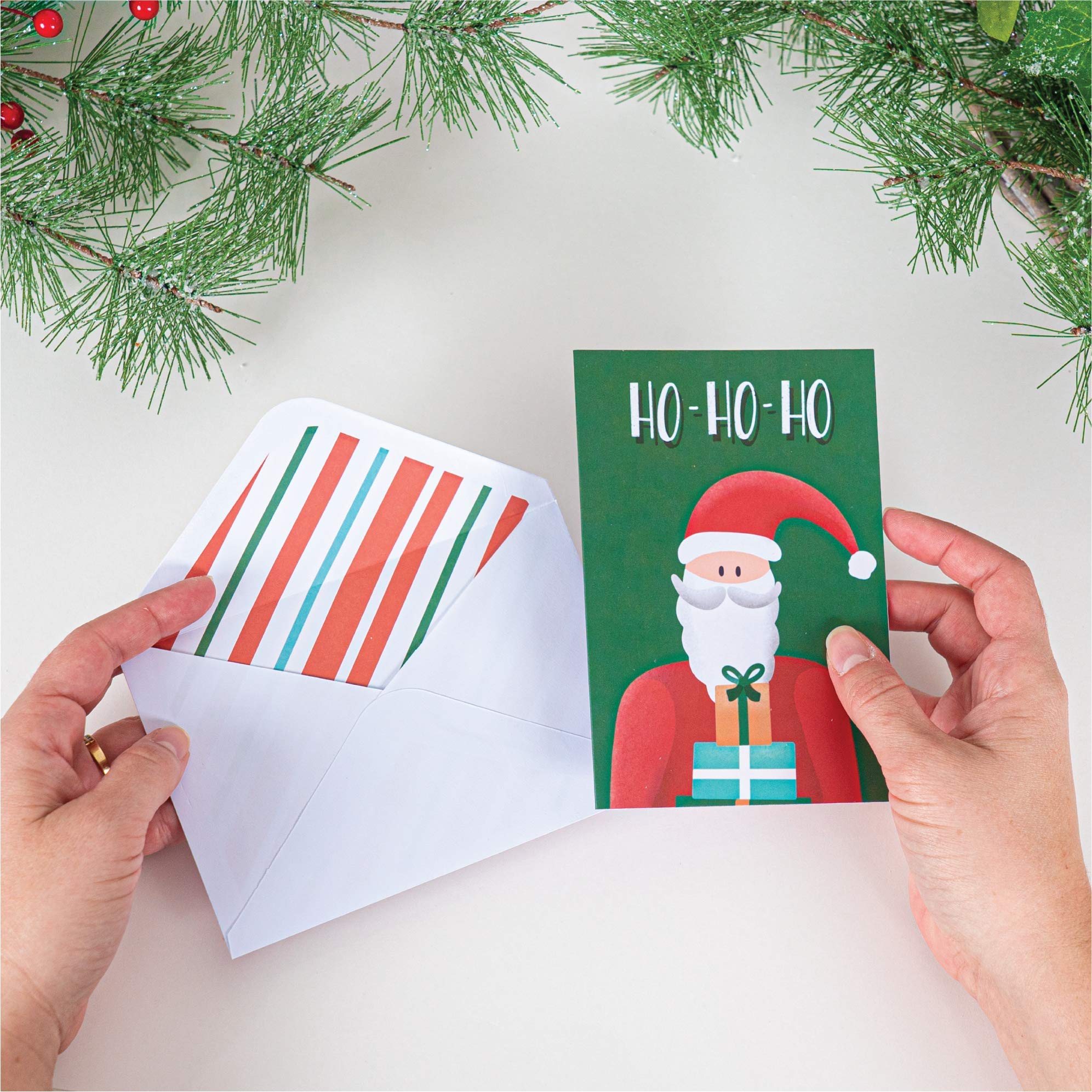 36 Pack Blank Christmas Greeting Cards with Envelopes & Holiday Stickers - 4x6