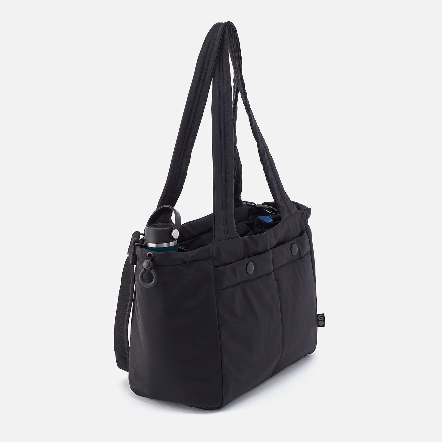 Eco-Friendly ALL IN ONE Tote Bag - Waterproof Recycled Nylon (CaRefiber) - Jet Black - Perfect for Work, Travel & Gym Essentials