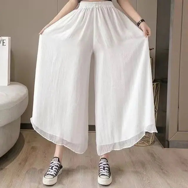 Stylish Black Women's Wide Leg Pants with Adjustable Waist Strap - 10 Trendy Designs | Korean Harajuku Fashion 2023 | Perfect for Casual Wear, Office Outfits & Street Style