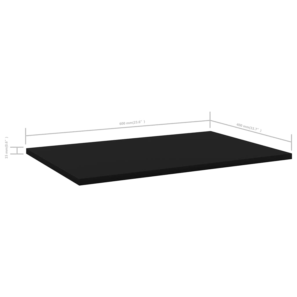 8-Pack Black Storage Shelves Display Organizer - 23.6