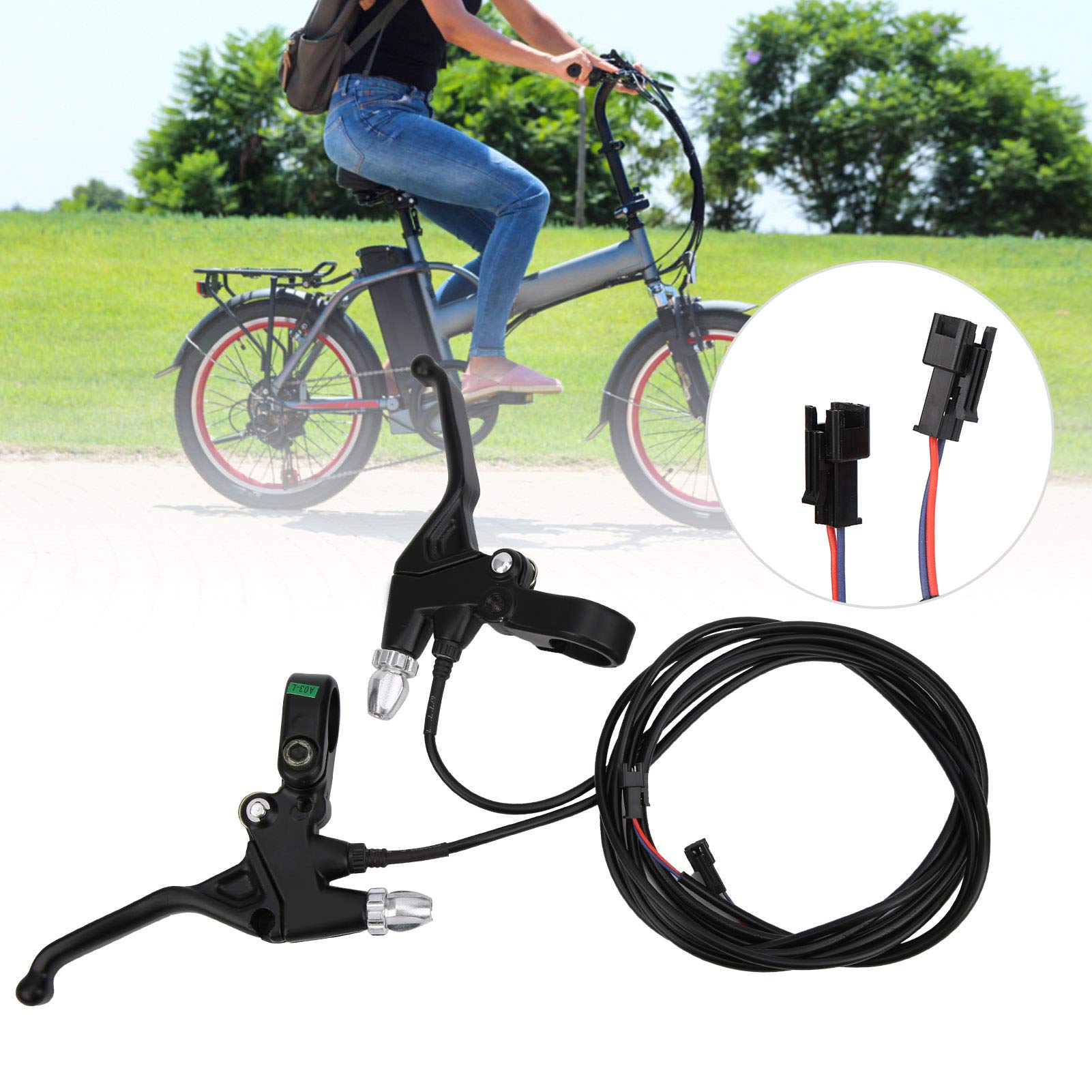 1 Pair Bike Brake Lever - Electric Bicycle & Scooter Conversion Accessory - Mountain Bike Brake Handle - Black - Compatible with Toyfigure E-Bike Modification - Perfect for DIY Electric Bike Upgrades & Commuting Safety