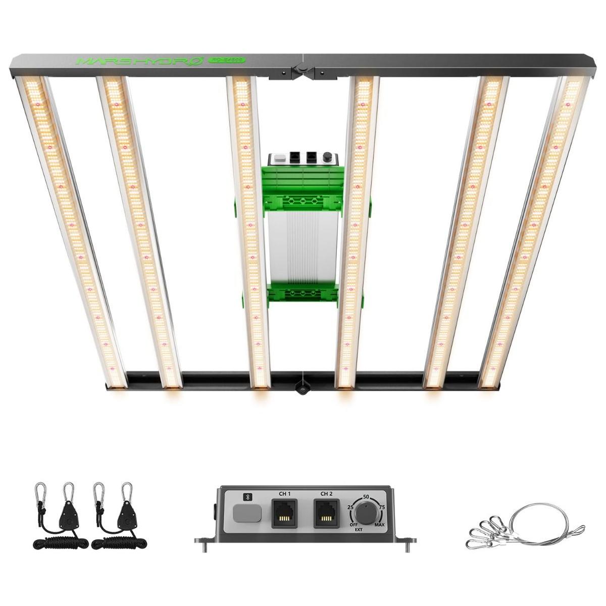 Mars Hydro FC-E 4800 Full Spectrum LED Grow Light for Indoor Plants - Energy Efficient Hydroponic Lighting for Vegetables, Flowers & Herbs