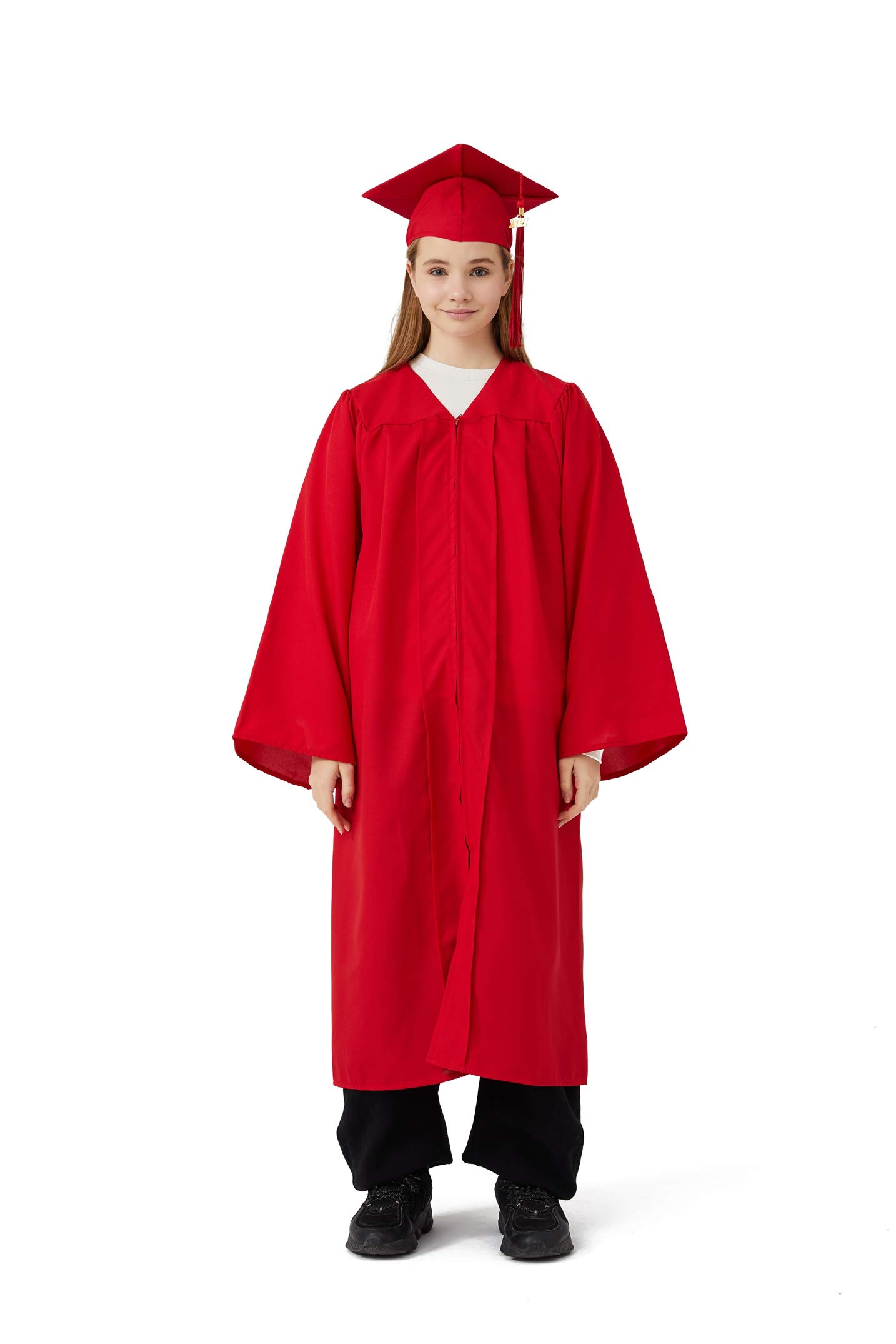 2024-2025 Graduation Gown Set - Matte Finish Unisex Cap & Gown for Adults - Perfect for High School & College Graduation Ceremonies, Photo Shoots & Academic Events