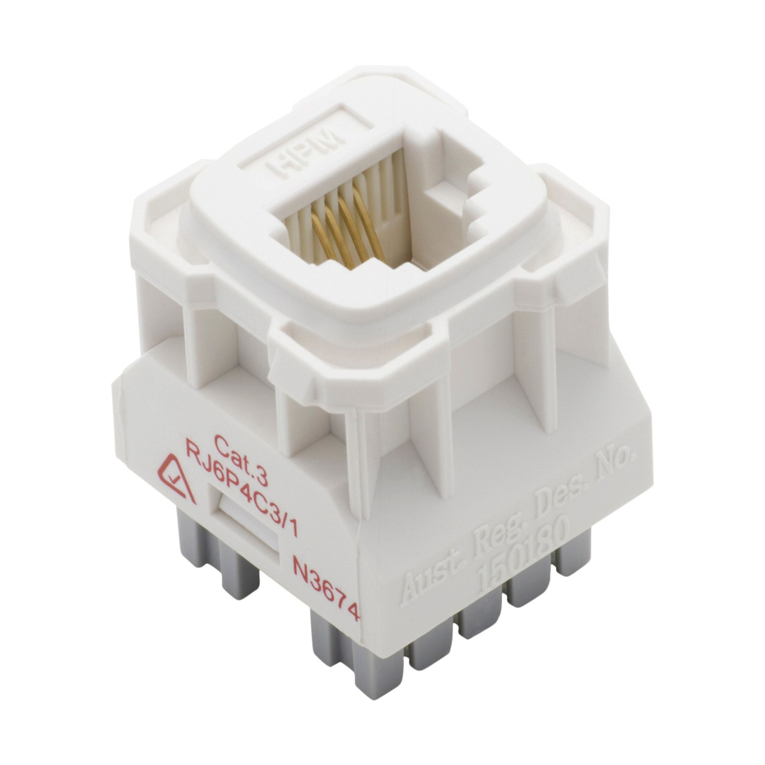 5447 Component Phone Socket Mechanism - White Replacement Part for Telephone Repair & DIY Projects | Perfect for Home, Office & Workshop Use