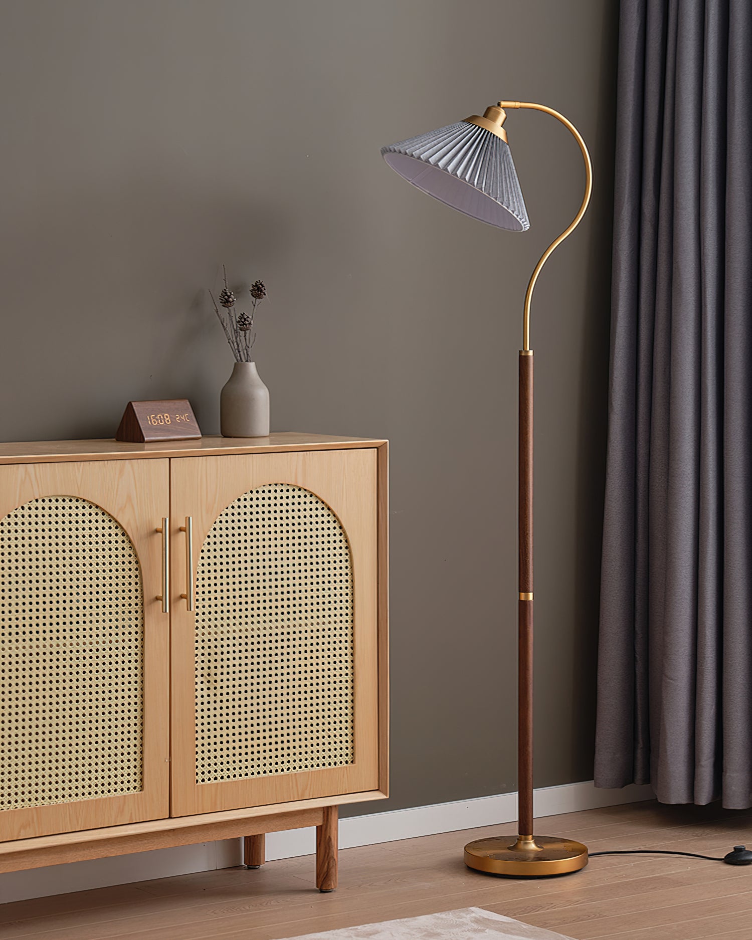 Florence Floor Lamp - Modern LED Standing Light with Adjustable Brightness for Living Room, Bedroom & Office | Energy Efficient Home Decor Lighting