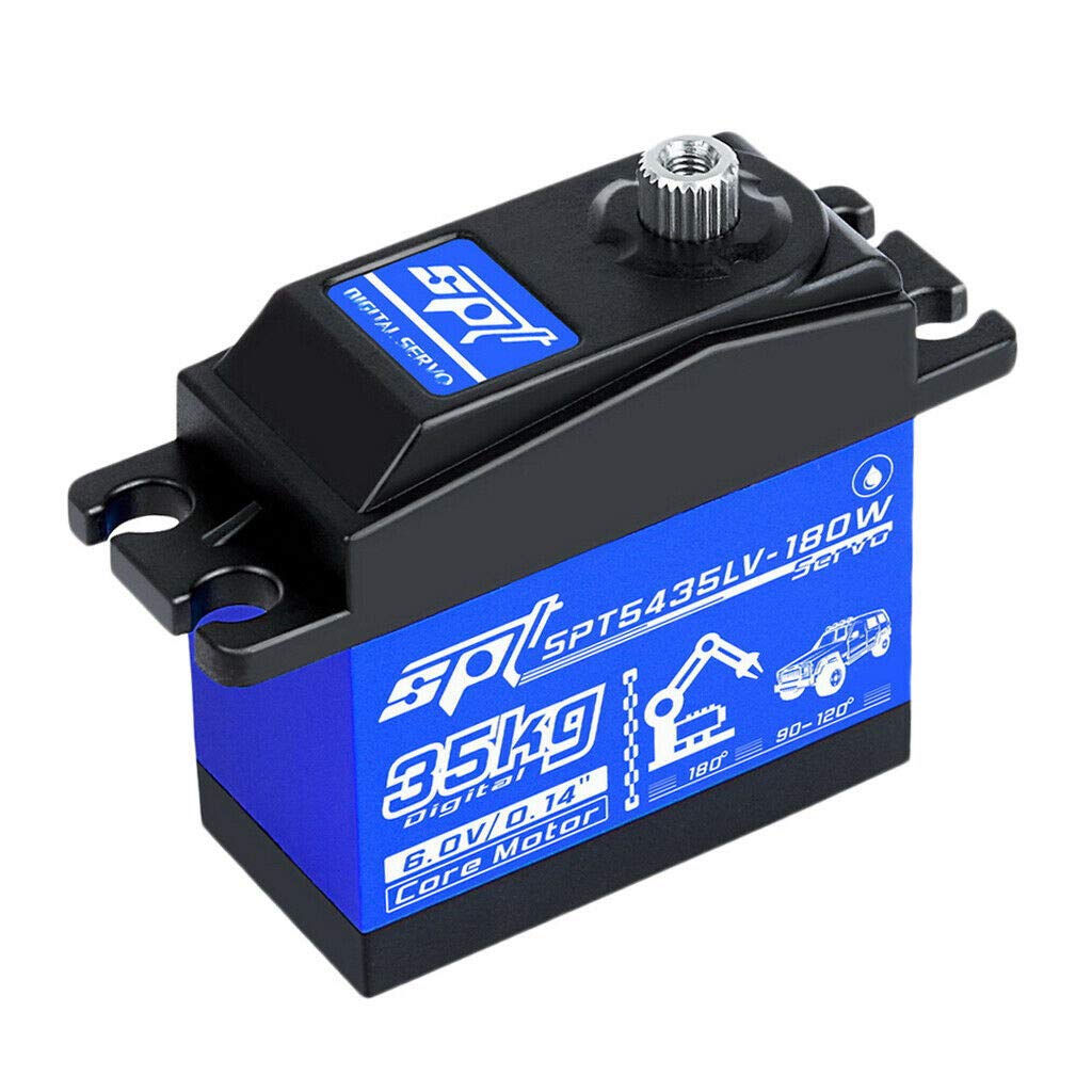 35KG Digital Servo SPT5435LV-180W for 1:8 1:10 RC Cars & Boats - Durable Metal Steering Gear for Hobby RC Accessories