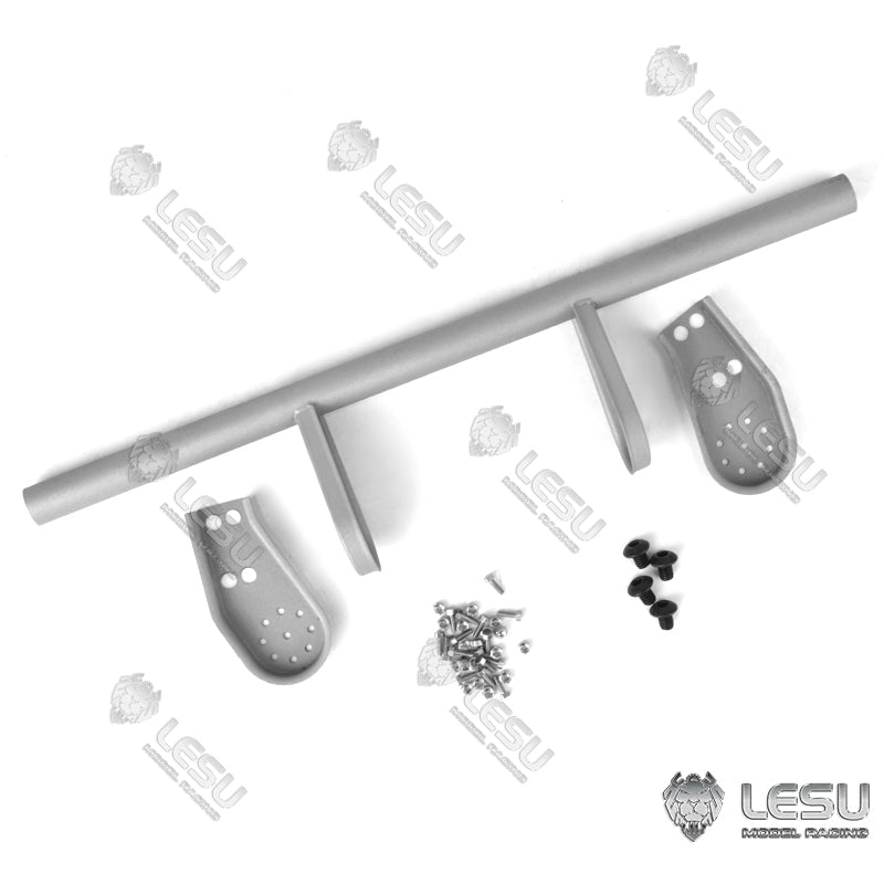 Upgraded Metal Rear Bumper for 1/14 Scale Tamiya RC Tractor Truck - Durable DIY Replacement Part for Radio Control Model Cars - Perfect for Off-Road Trailers & Heavy-Duty RC Vehicle Scenes