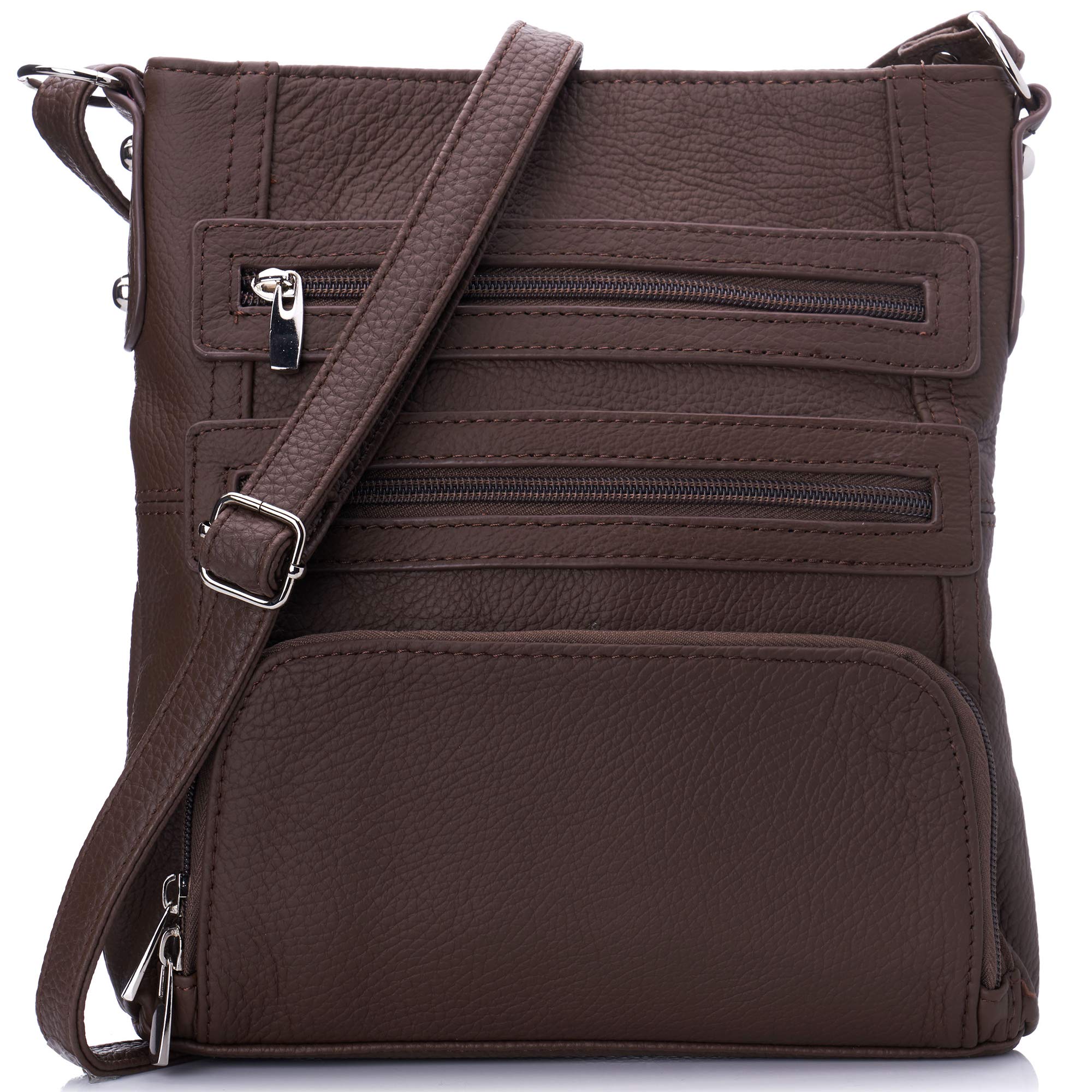 Stylish Women's Genuine Leather Crossbody Purse - Perfect for Everyday Use, Travel & Shopping