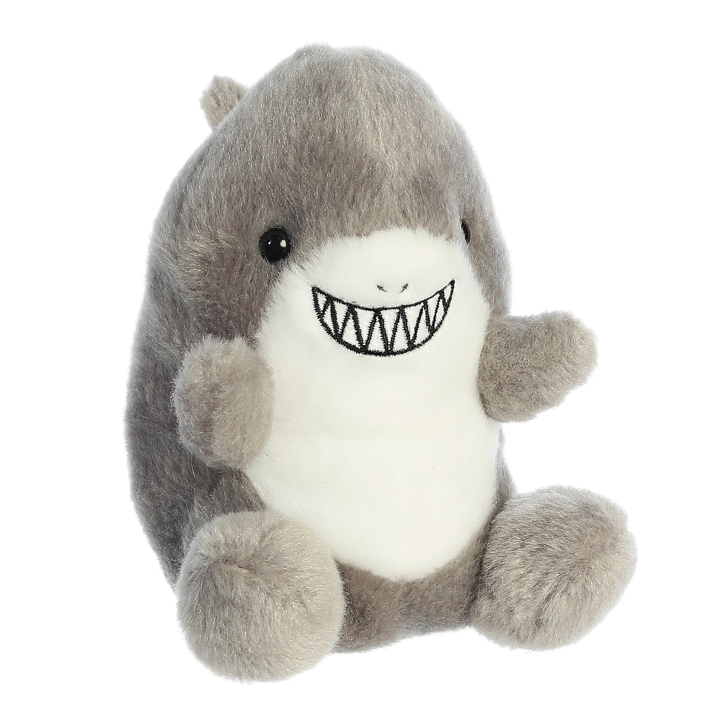 Palm Pals 5 Chomps Shark - Cute Mini Plush Toy for Stress Relief, Kids Gift, Party Favors | Perfect for Desk Decor, Car Accessories, and Travel Companions