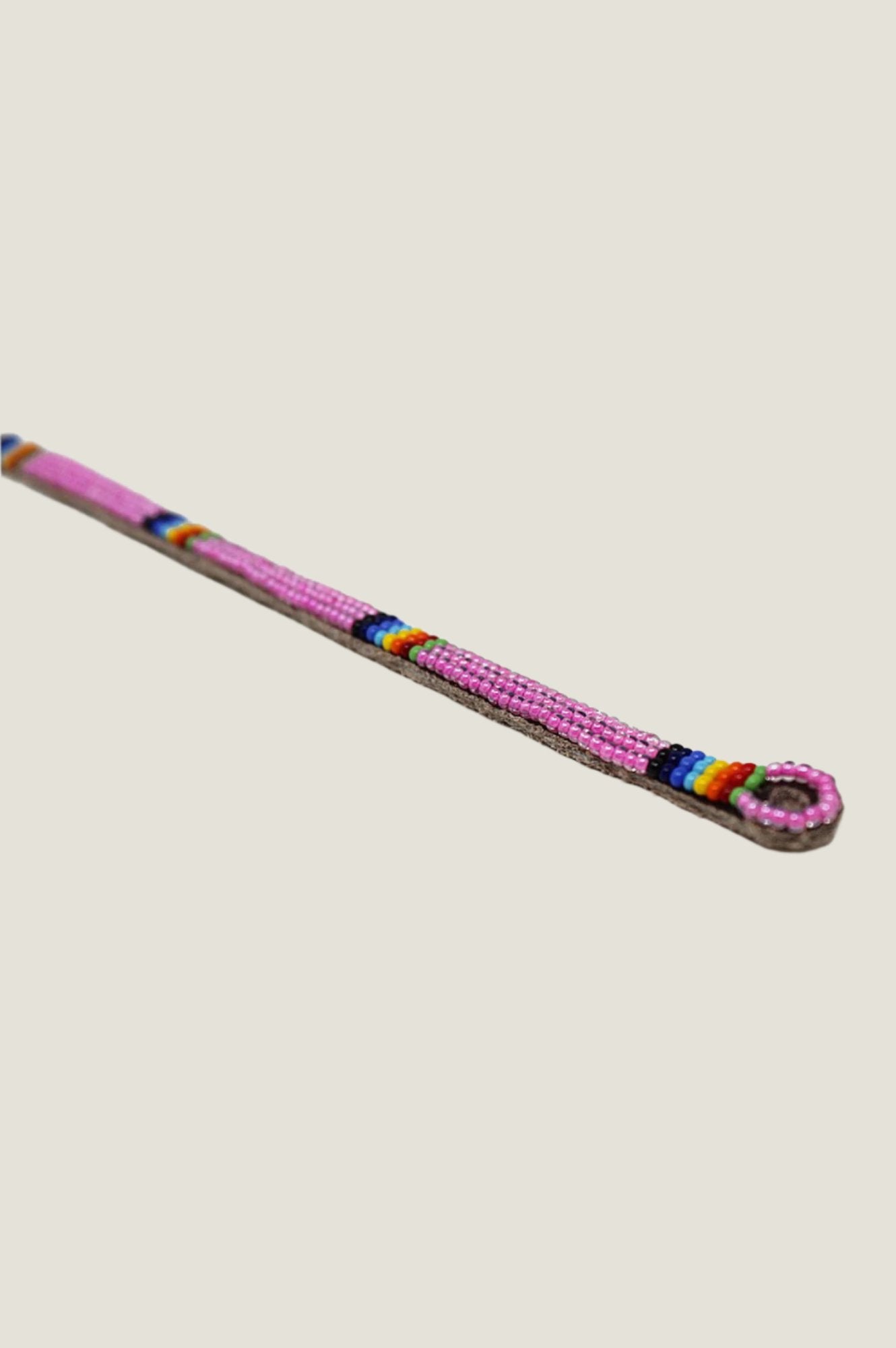 Authentic Maasai Beaded Bracelet | Handmade Pink Beaded Band | Perfect for Festival, Boho Style & Cultural Fashion Accessories