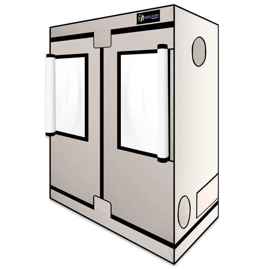 Active Grow 2' x 4' Walden White Hydroponic Grow Tent for Indoor Plants - Perfect for Seed Starting, Herb Gardens & Hydroponics Systems