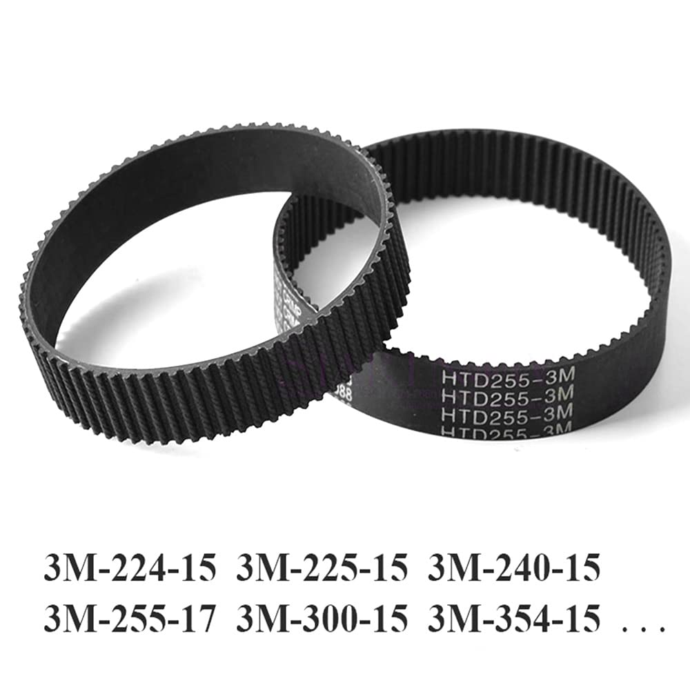 1PCS HTD 3M Closed Loop Timing Belt 3M-225-15 - High Precision Synchronous Belt for 3D Printers, CNC Machines & Industrial Automation Equipment