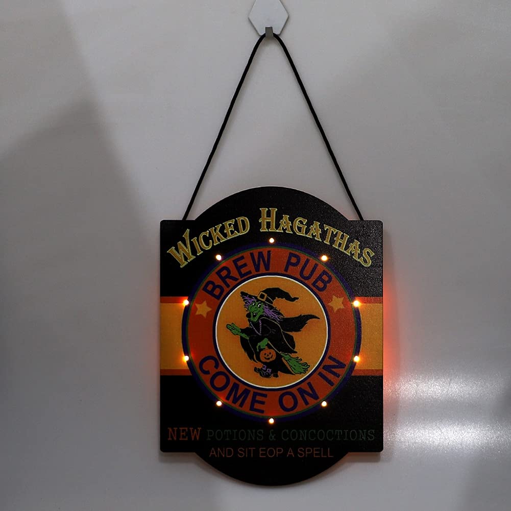 **Halloween LED Illuminated House Number Sign - Glowing Door Plate with Spooky Skull & Spider Design - Perfect for Halloween Party Decor, Trick-or-Treating, and Haunted House Displays**