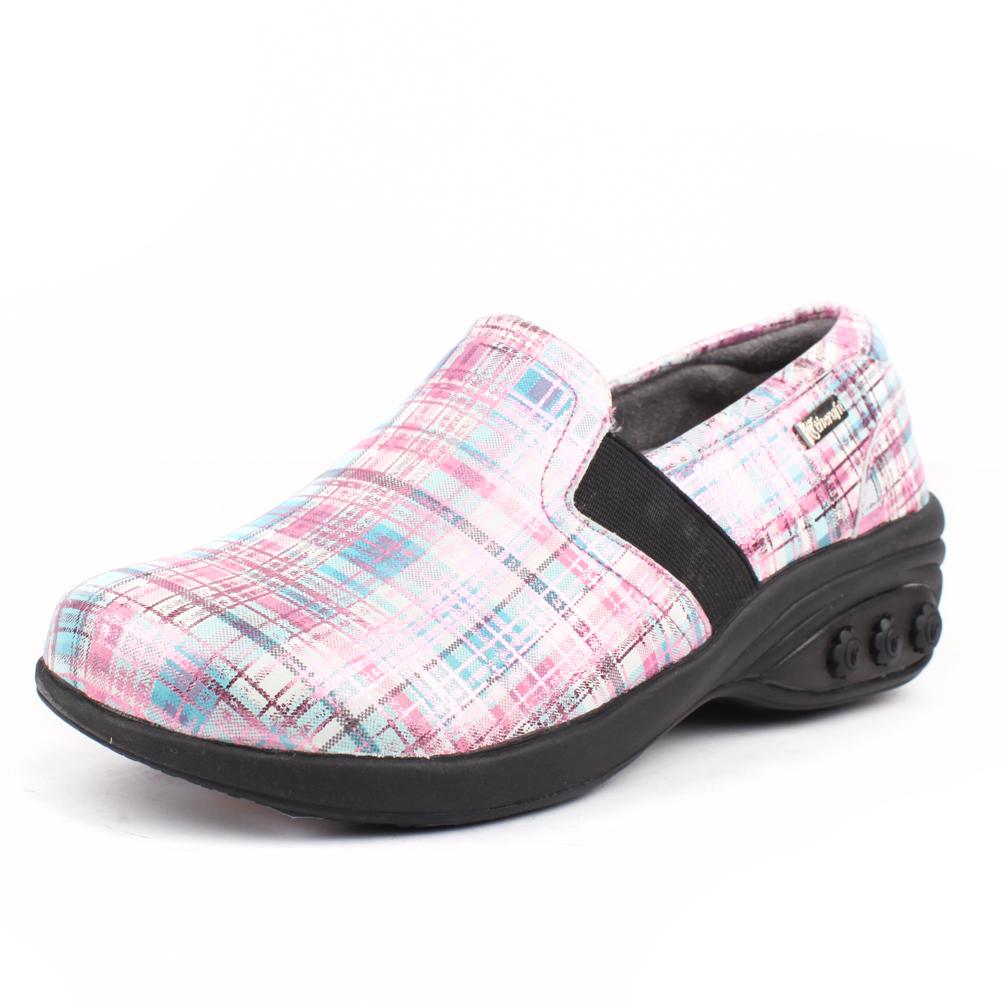 Annie Women's Slip-Resistant Leather Slip-On Loafers - Comfortable Work Shoes for Nurses, Waitresses & Healthcare Professionals