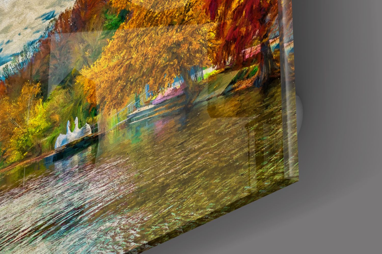 The Lake II Print Wall Art - Stunning Landscape Canvas Painting for Home & Office Decor - Perfect for Living Room, Bedroom, or Office Wall
