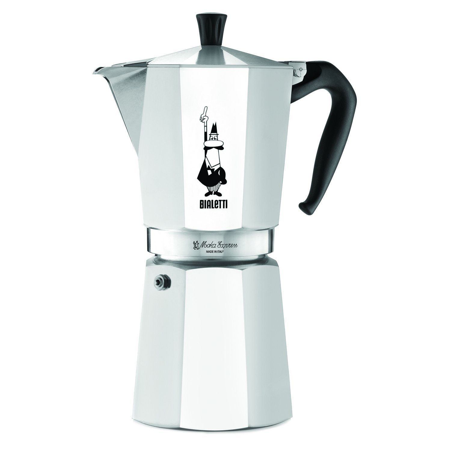 Bialetti Moka Express Stovetop Espresso Maker - 12 Cup (22 Oz/670ml) Aluminum Italian Coffee Pot for Authentic Espresso - Perfect for Home, Office & Camping Use