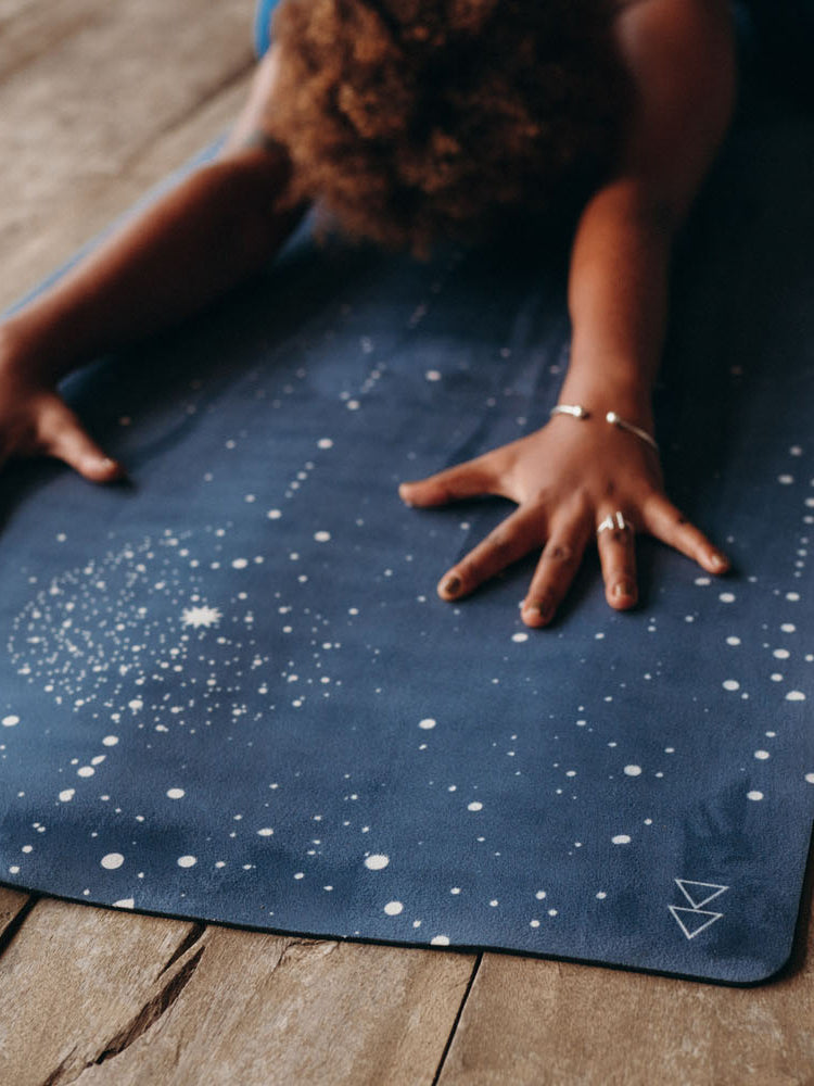 Yoga Design Lab Studio Mat 3.5mm - Non-Slip Eco-Friendly Yoga Mat for Home & Studio Practice - Celestial Print - Perfect for Hot Yoga, Pilates & Meditation