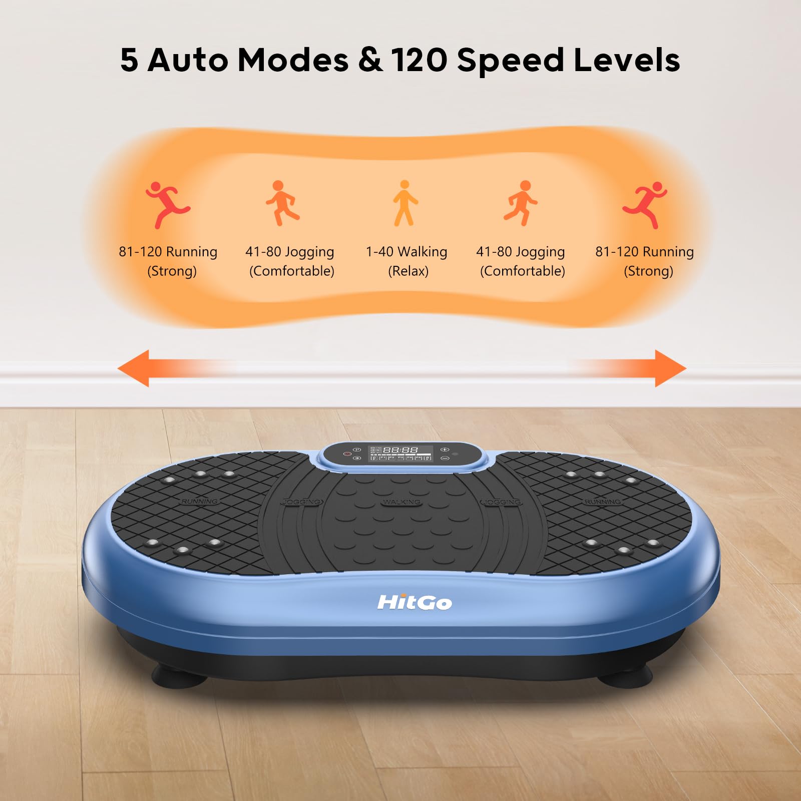 Vibration Plate Exercise Machine – Whole Body Vibration Platform with Bluetooth Speakers, Remote Control & Resistance Bands for Weight Loss, Toning & Lymphatic Drainage | Home Gym Workout Equipment for Fitness & Recovery