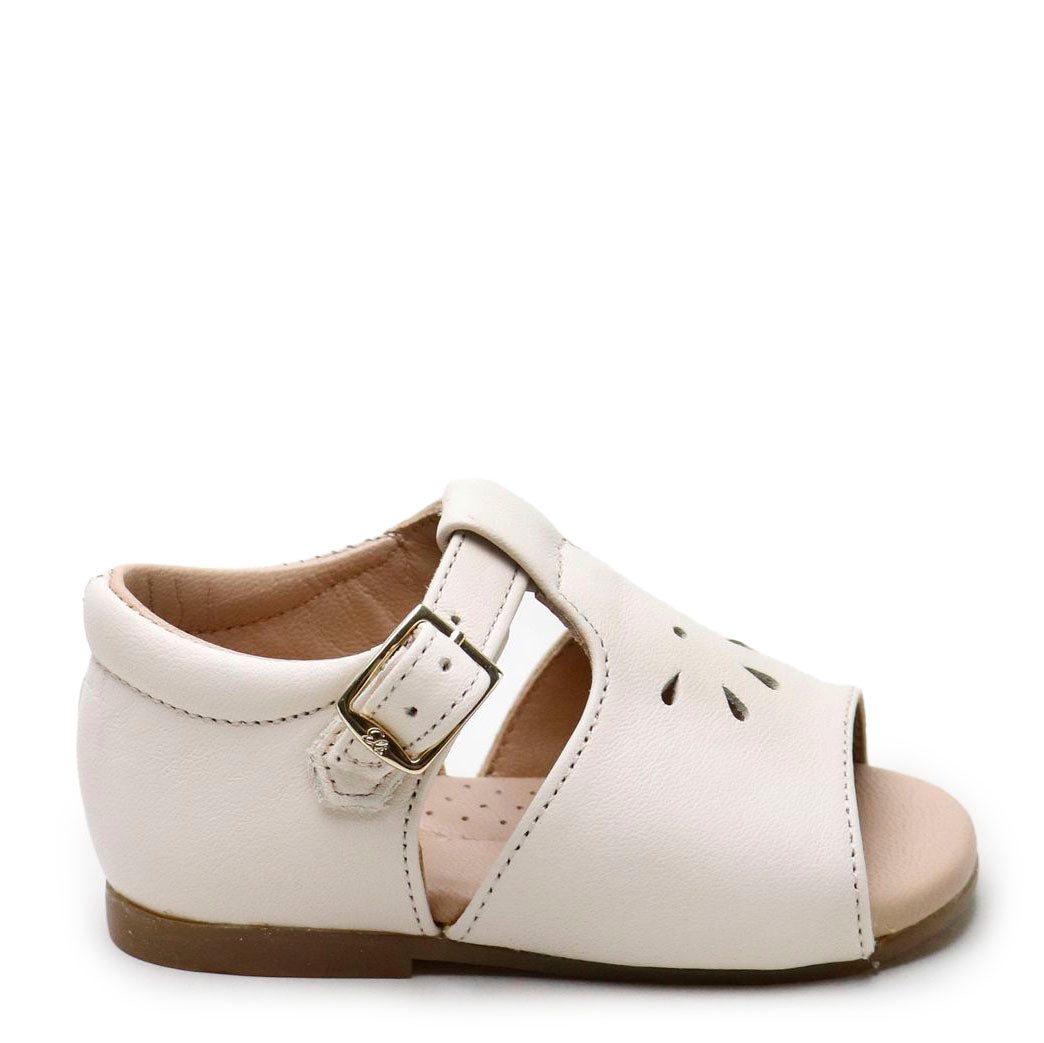 Ivory Perforated Baby Sandals - Soft & Breathable First Walkers for Infants & Toddlers - Perfect for Summer Outings, Beach Trips & Special Occasions