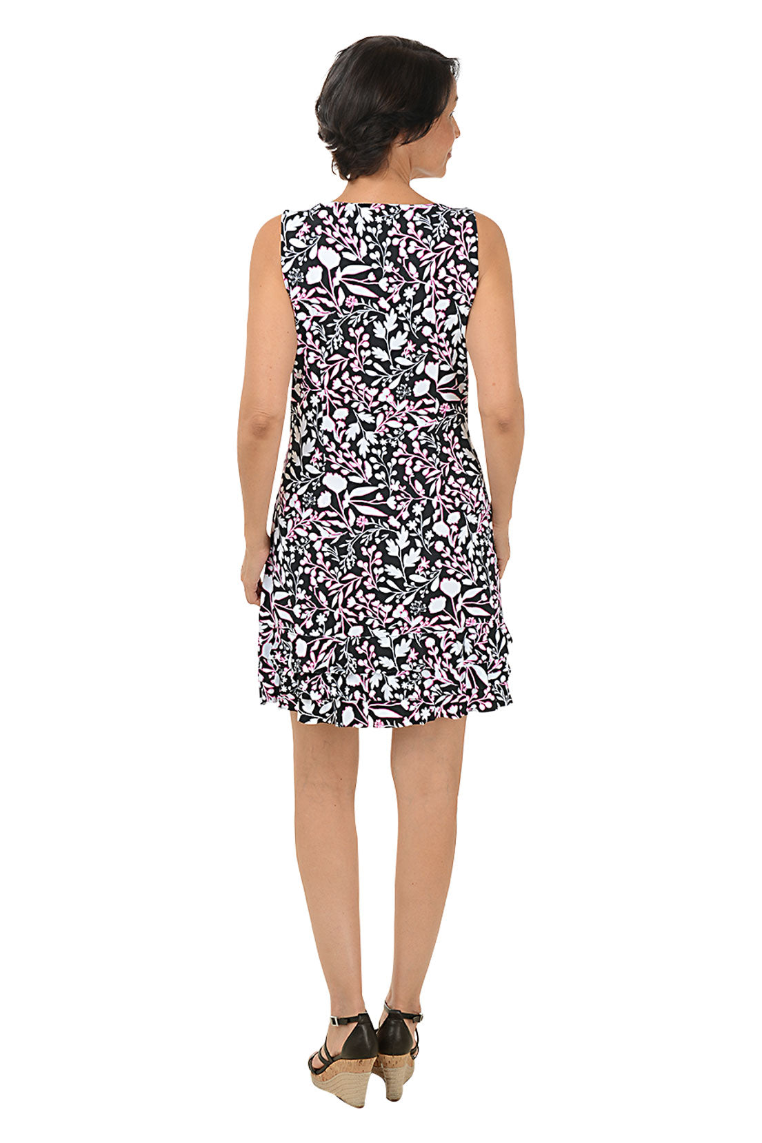 Floral Print UPF50+ Sun Protection Ruffle Dress for Women - Perfect for Beach, Summer Outfits, and Outdoor Activities
