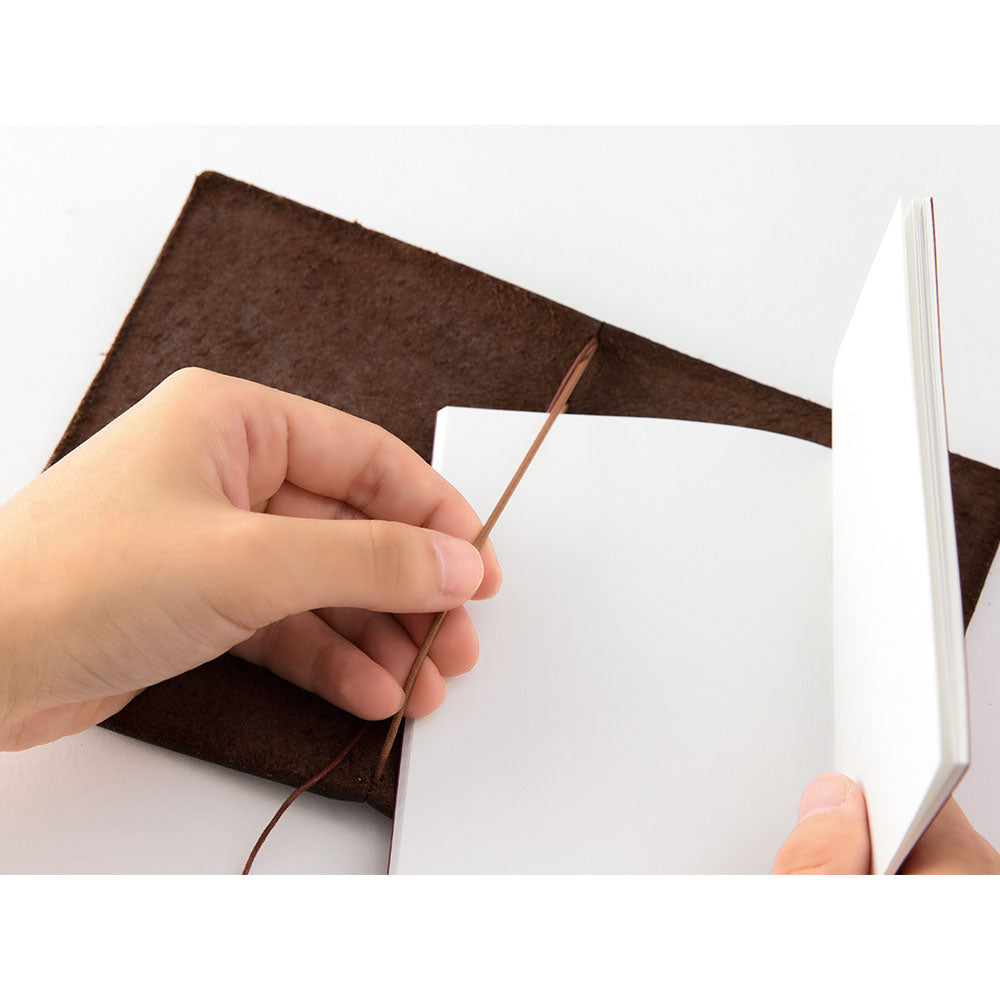TRAVELER'S COMPANY TRAVELER'S Notebook Starter Kit - Passport Size Brown Leather Journal | Perfect for Travel, Journaling & Note Taking