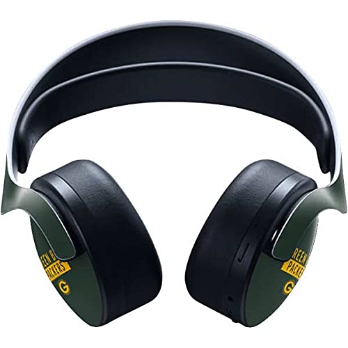 Official NFL Green Bay Packers Gaming Skin for PS5 Pulse 3D Wireless Headset - Premium Vinyl Decal Sticker with Anti-Scratch Protection (Green Performance Series) - Perfect for Gaming Setups, PS5 Accessories & Sports Fan Gifts