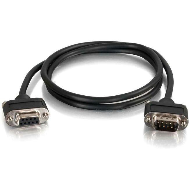 25Ft DB9 Serial Cable Male to Female - High-Speed Data Transfer for Industrial Equipment, POS Systems & Networking Devices | Durable RS232 Extension Cord for Computers, Printers & Automation Systems