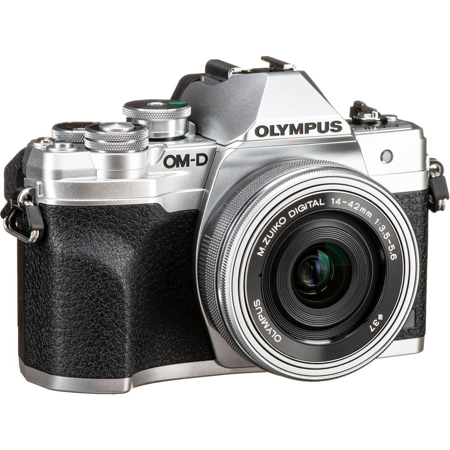 Olympus OM-D E-M10 Mark IV Mirrorless Camera with 14-42mm EZ Lens Kit (Silver) - Perfect for Travel Photography, Vlogging & Everyday Shooting