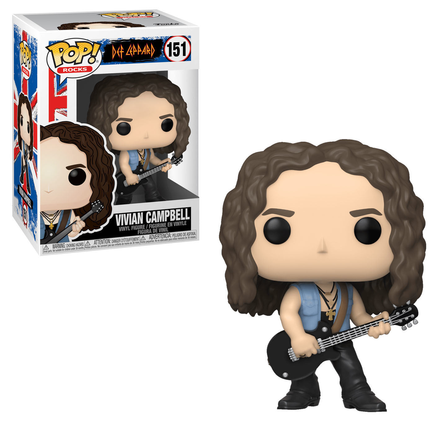 Def Leppard Official Merchandise - Vivian Campbell T-Shirt & Band Tee for Rock Fans | Perfect for Concerts, Gifts & Music Lovers