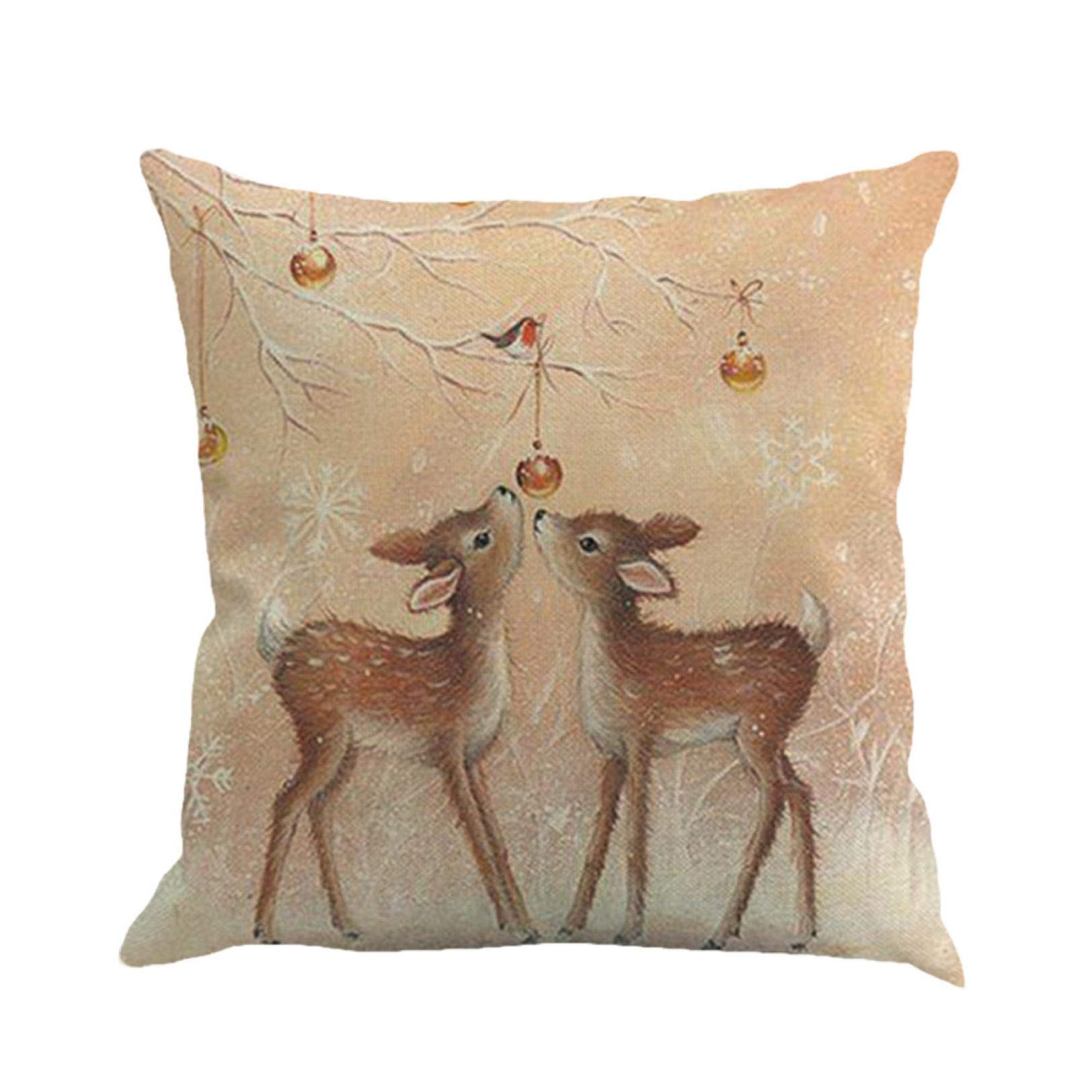 Premium 18x18 Inch Christmas Themed Pillow Covers - Soft Decorative Cushion Cases for Sofa, Bed & Home Decor (Set of 2) - Perfect for Holiday Gift Giving & Cozy Winter Home Styling