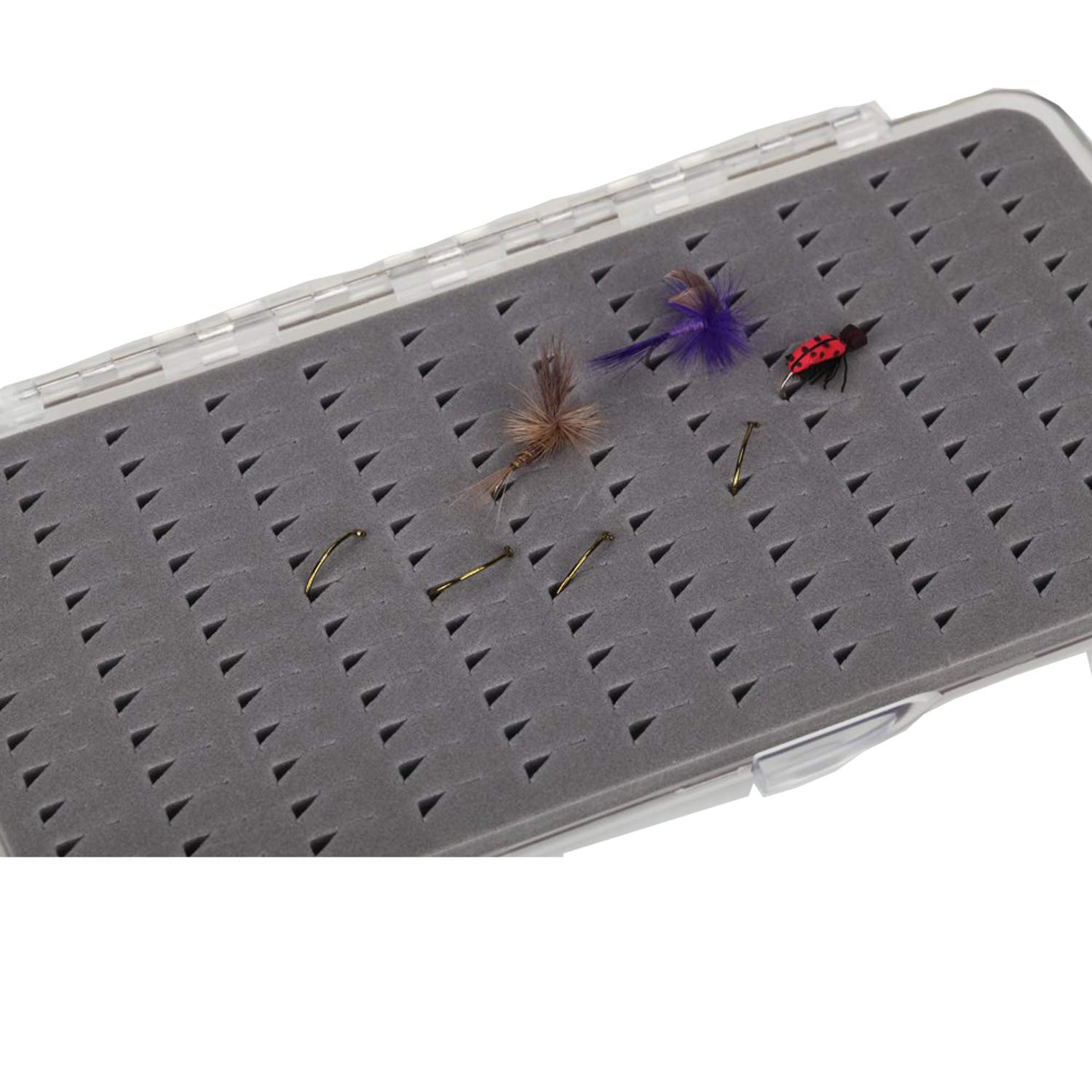 Aventik Slim Magnetic Fly Fishing Tackle Box - 7.3x3.8x0.5in for Fly Fishing Gear Storage